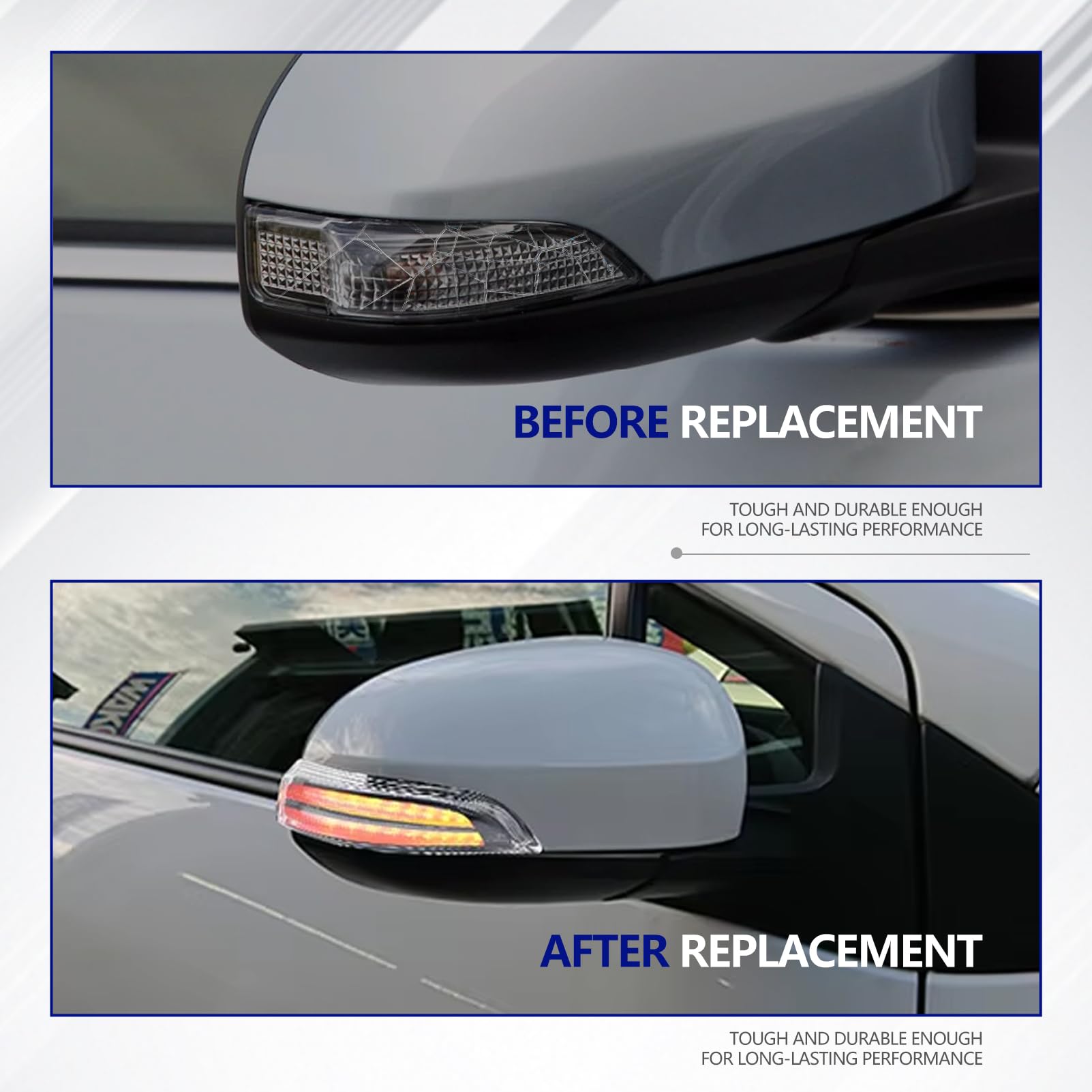 1 pezzo Freccia Destro luce Specchietto Laterale Indicatore di Direzione per YARIS (XP13) 2011-2020 (Lato Passeggero) 817310D080 817300D080
