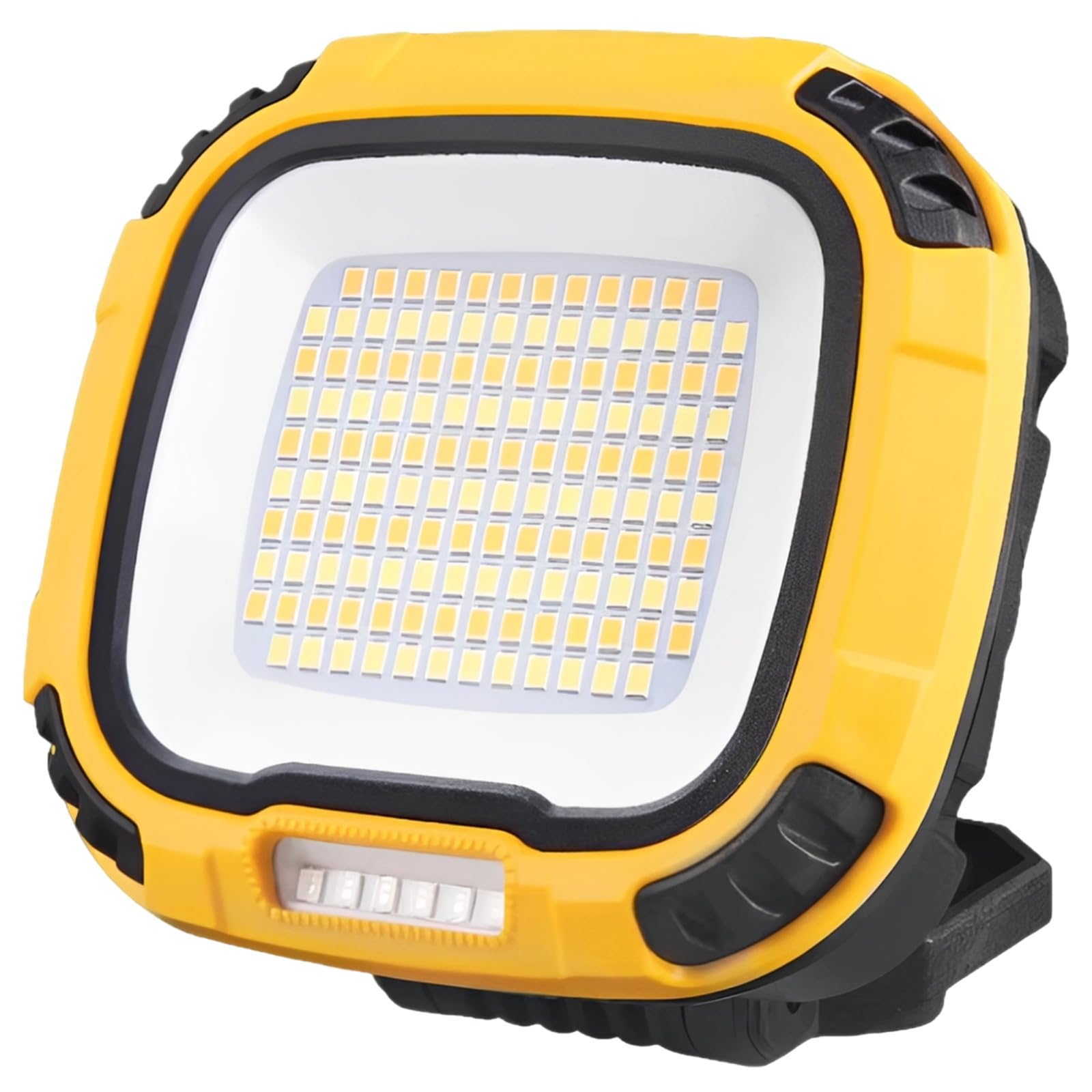 Lampa robocza z dużą siłą mocowania, światło LED z haczykiem, ładowalna lampa zewnętrzna, 4 tryby jasności, czas pracy 2 do 3 h, wodoodporność IPX4, funkcja powerbanku USB, 2 szt