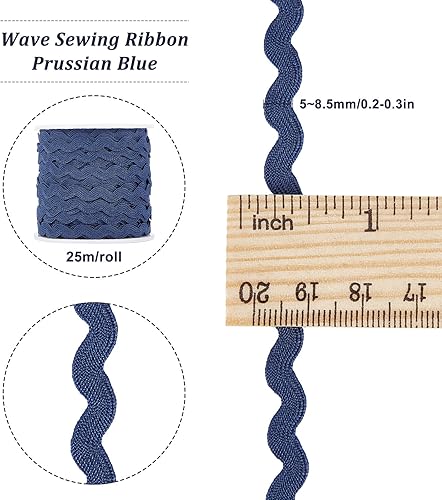 Miniatura 81 de GORGECRAFT 1 rollo de cinta RIC Rac de 27 yardas/82.0 ft para coser con flecos, 0.197 in/0.2 pulgadas para coser flores, boda, fiesta, cinta de Verde