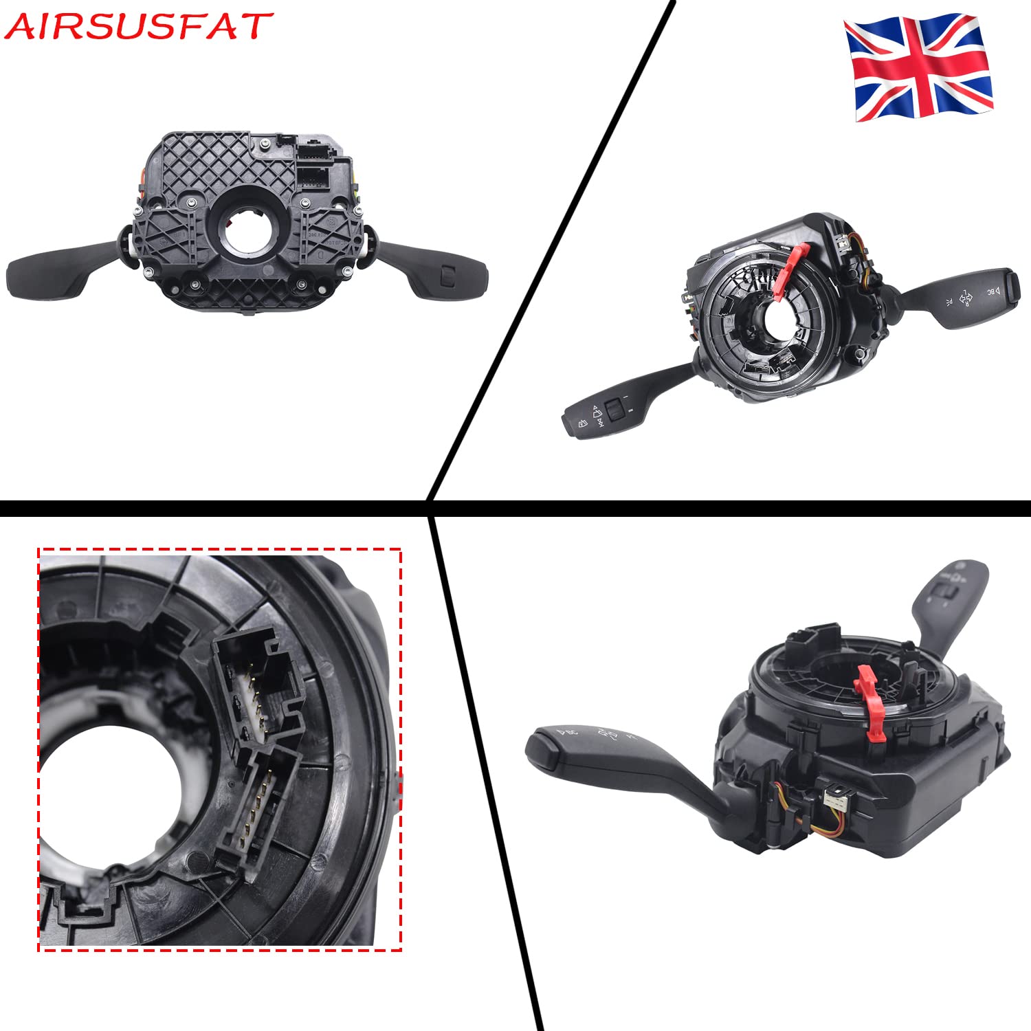 Blinker und Wischerschalter für BMW F07 F10 F12 F13 F06 F01 F02 - Drucktaste, Schwarz, 2-Wege, EIN-AUS