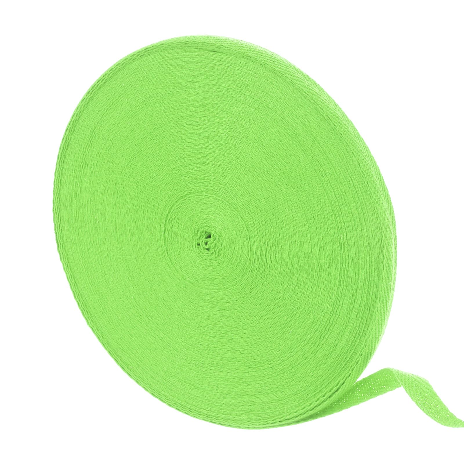sourcing map 50 Yards Cotton Twill Tape, 10mm Herringbone Webbing Ribbon Bias Binding Tapes for Clothes Sewing, DIY Crafting (Blue Green)