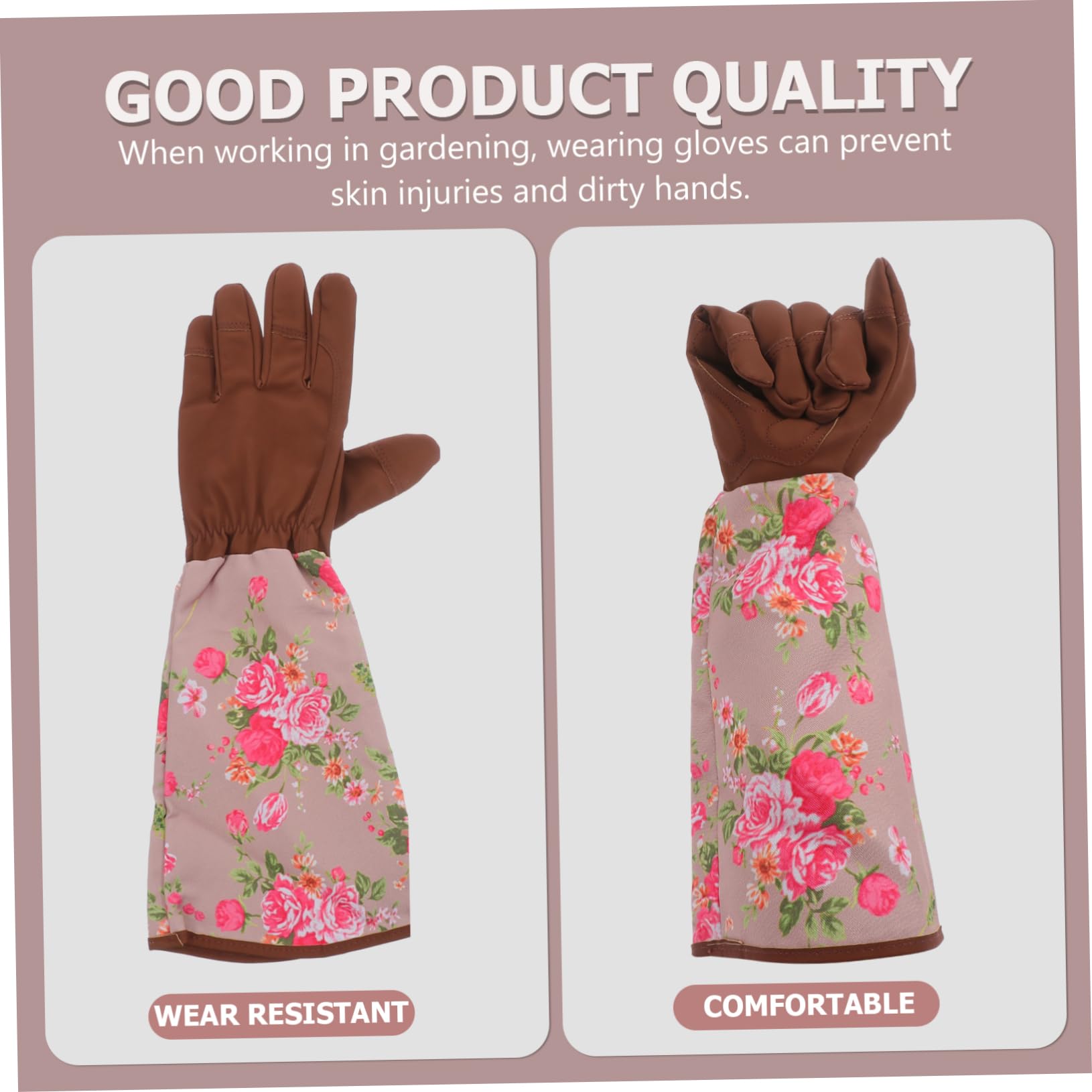 Didiseaon 2paia Guanti Da Giardinaggio Professionali Con Maniche Lunghe Guanti Resistenti e Traspiranti Per Attività Outdoor e Potatura Facili Da Indossare e Lavabili