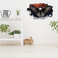 Vista 12 de PLIGREAT 4 calcomanías 3D de pared para ventana de mundo submarino, calcomanías de pared para despegar y pegar, vinilo impermeable extraíble