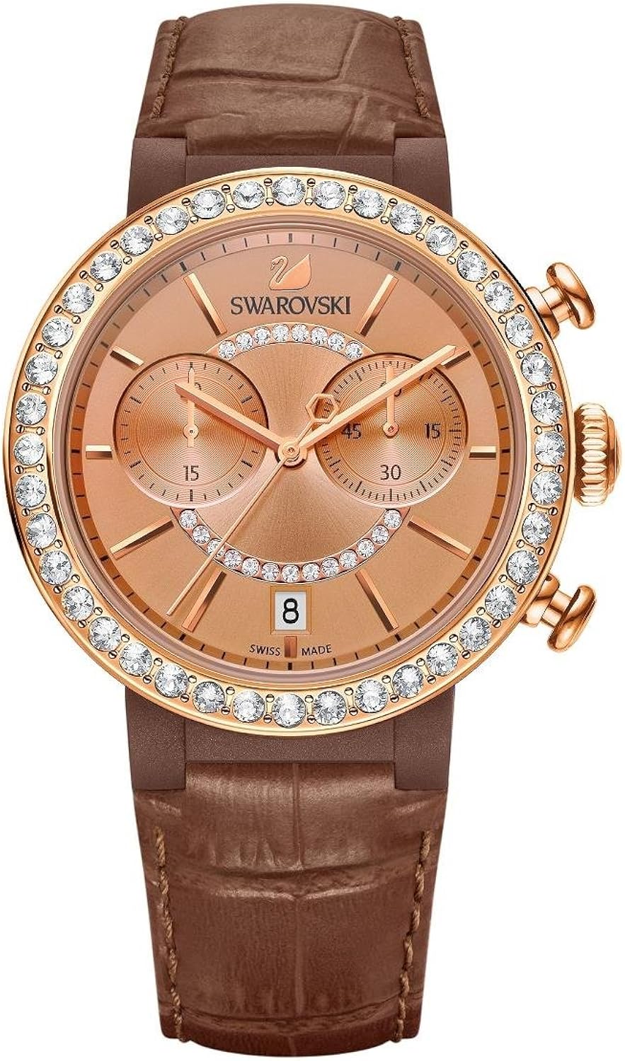 Swarovski Orologio Analogico Quarzo da Donna con Cinturino in Pelle 5183367 Swarovski Orologio Analogico Quarzo da Donna con Cinturino in Pelle 5183367