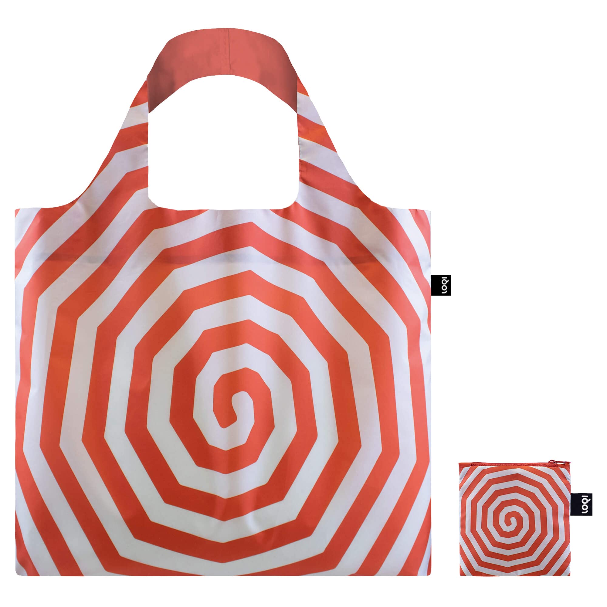 LOQI Louise Bourgeois Spirals czerwona torba z recyklingu, Lb.sr, Współczesny