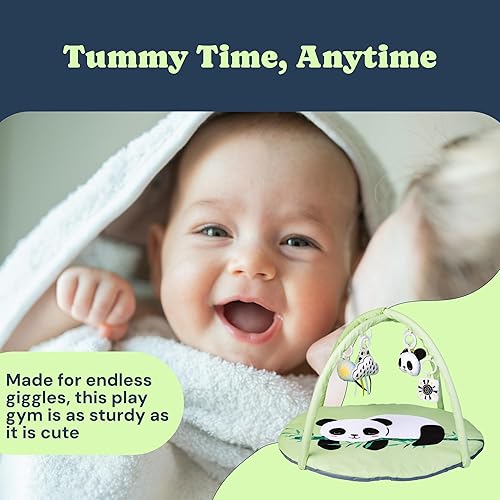 Miniatura 2 de Todale Gimnasio de juego para bebés, verde, unisex, recién nacido a 36 meses, juguetes para bebés y tapete para el tiempo boca abajo con juguetes de