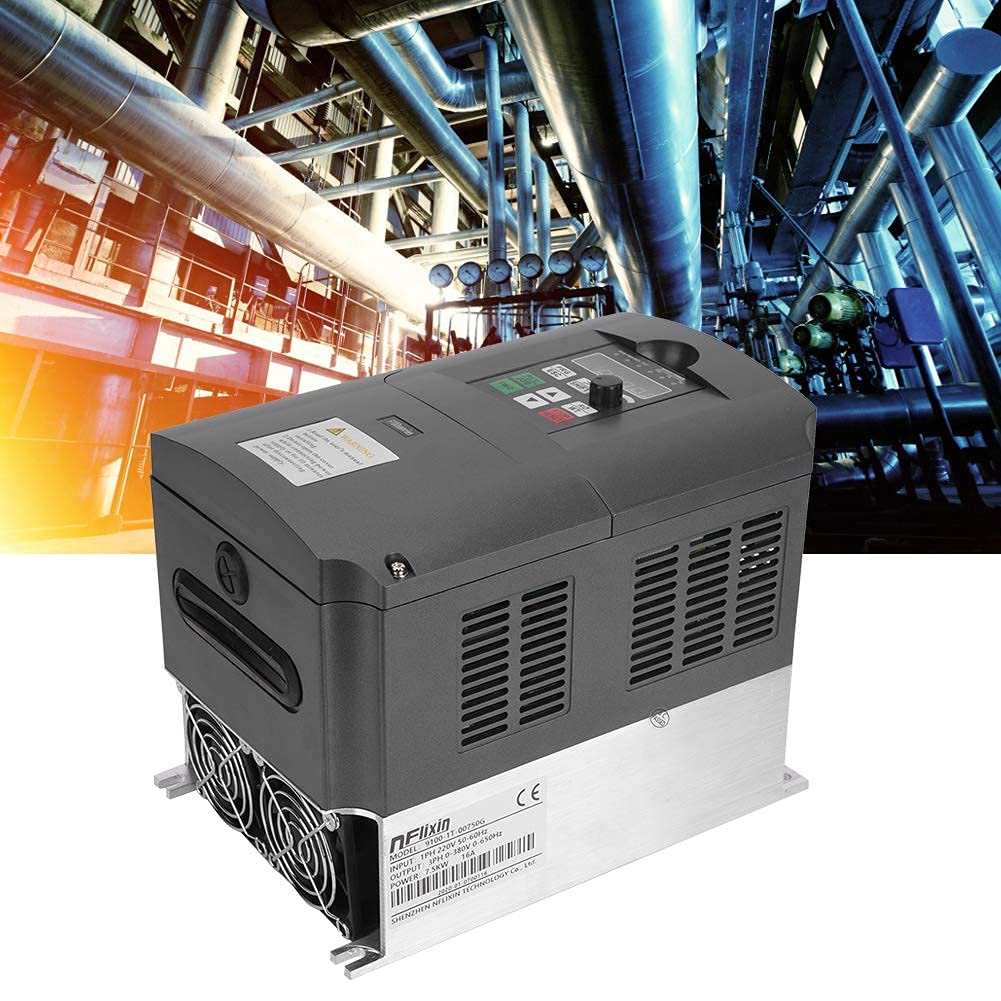 Frequenzumrichter, VFD 7,5 kW 220 V AC Einphaseneingang 3-Phasen 30 VAC Ausgang 7,5 kW, Boost Frequenzumrichter