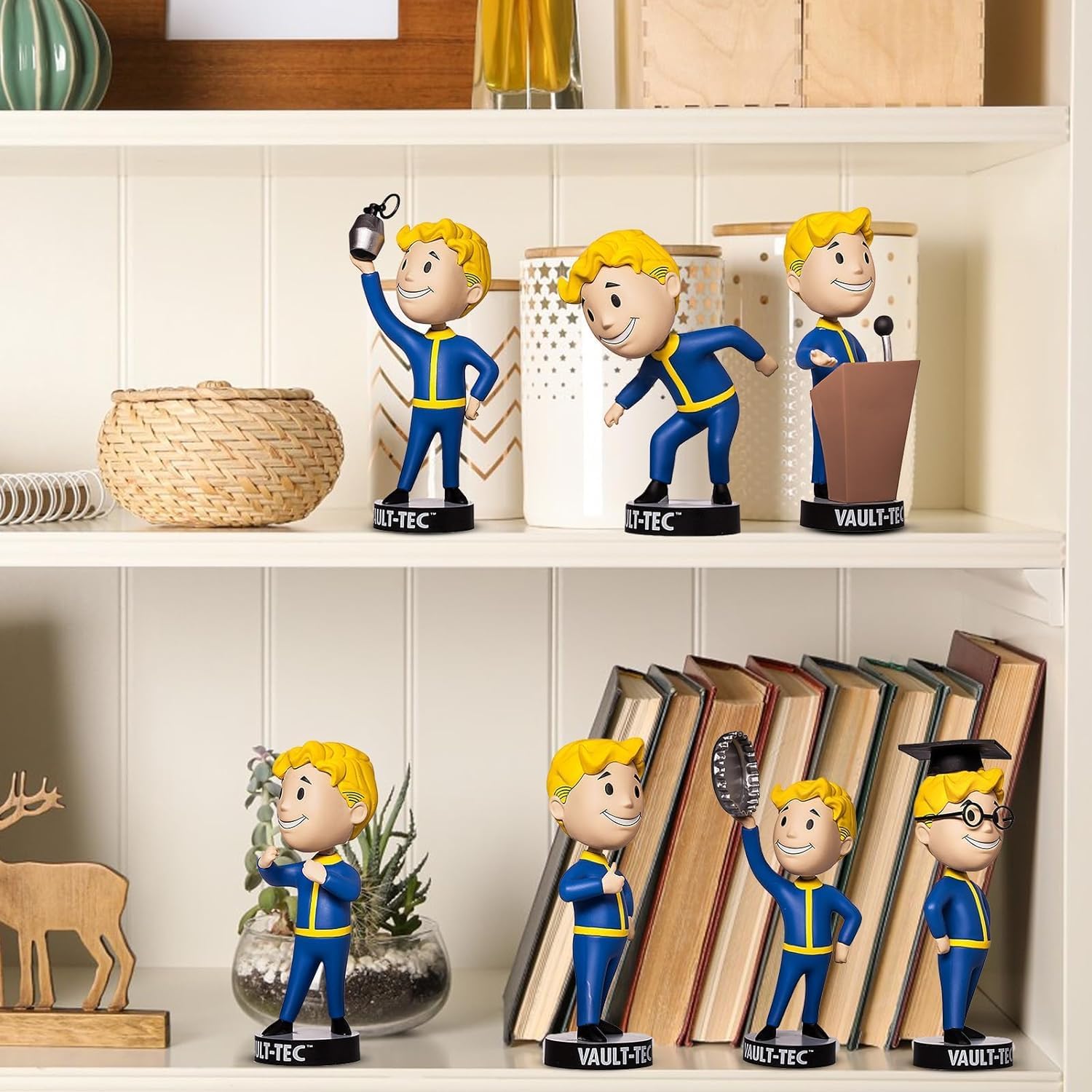 Figurine Fallout Vault Boy Résine 15 Cm – Bobblehead Collection Officielle Pour Fans Du Jeu (Modèle A17)