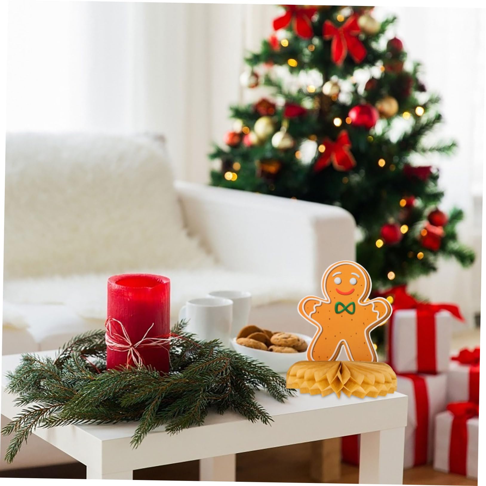 Alasum 36piezas Adornos De Para Decoración De Mesa Navideñas De Mesa Para Celebraciones De Navidad