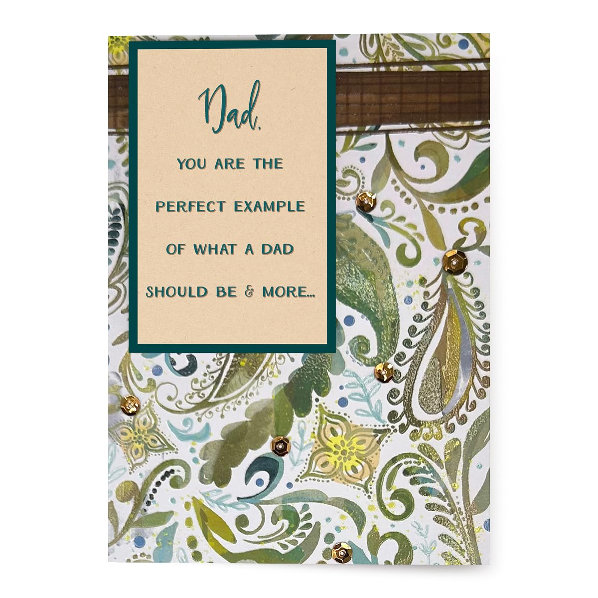 Designer Greetings Premier Boutique Father’s Day Card – Perfect Example (1 Card with White Envelope)