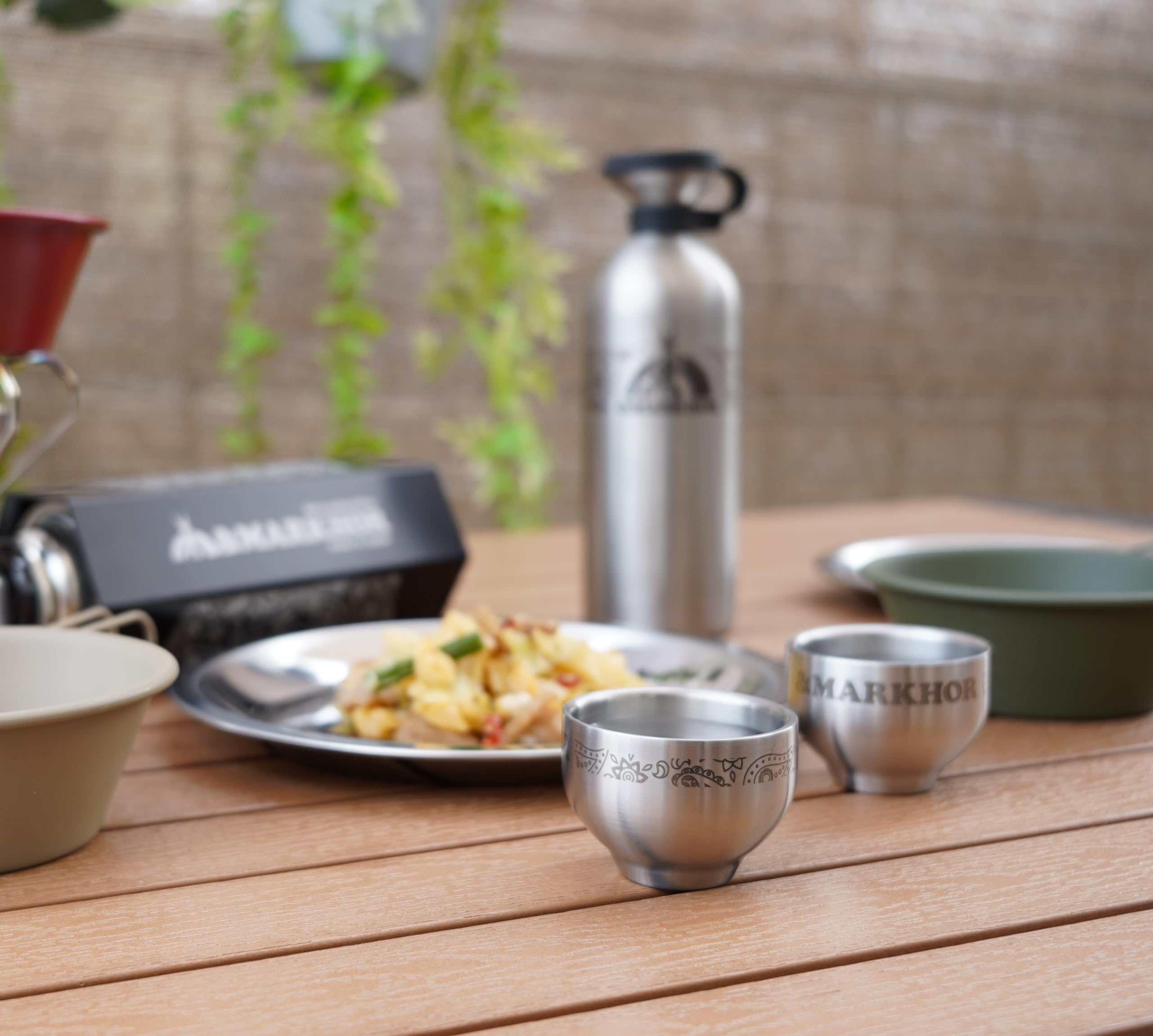 Amazon.co.jp: ＆MARKHOR 徳利 ステンレス製 2合 熱燗 冷酒 酒器