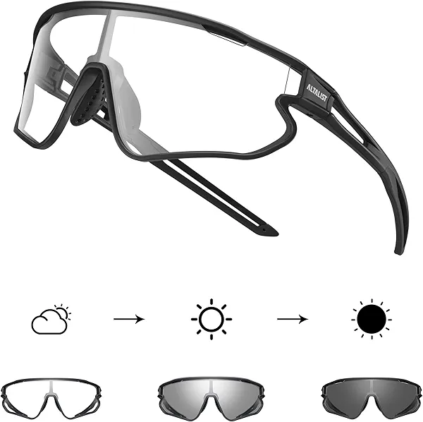ALTALIST Cycling Glasses, UV400 Protection Sports Sunglasses Eyewear Baseball Running Fishing for Men Women Youth