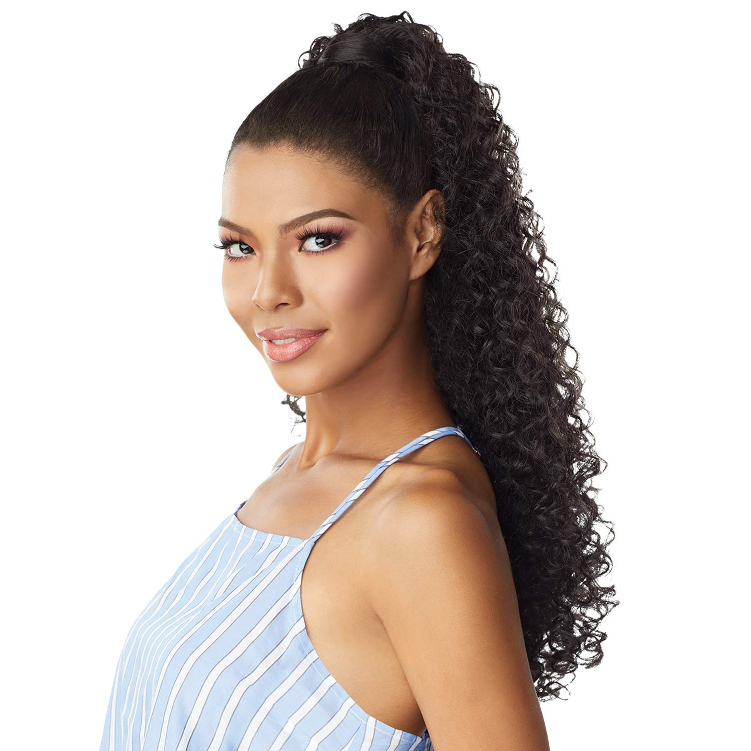 Sensationnel Instant Pony Wrap Synthetic KINKY CURLY 24" (2)
