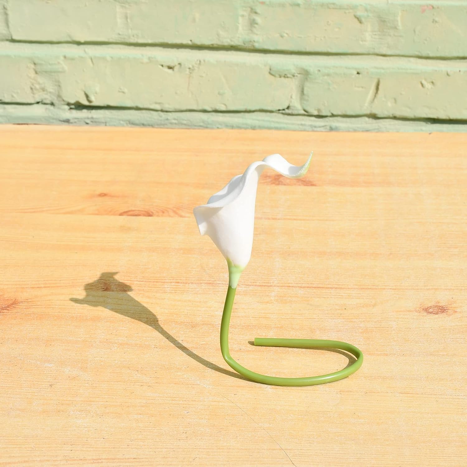 Mandy's 20pcs Milk White Artificial Calla Lily Silk Flowers 13.5" for Home Kitchen & Wedding Decorations : Home & Kitchen