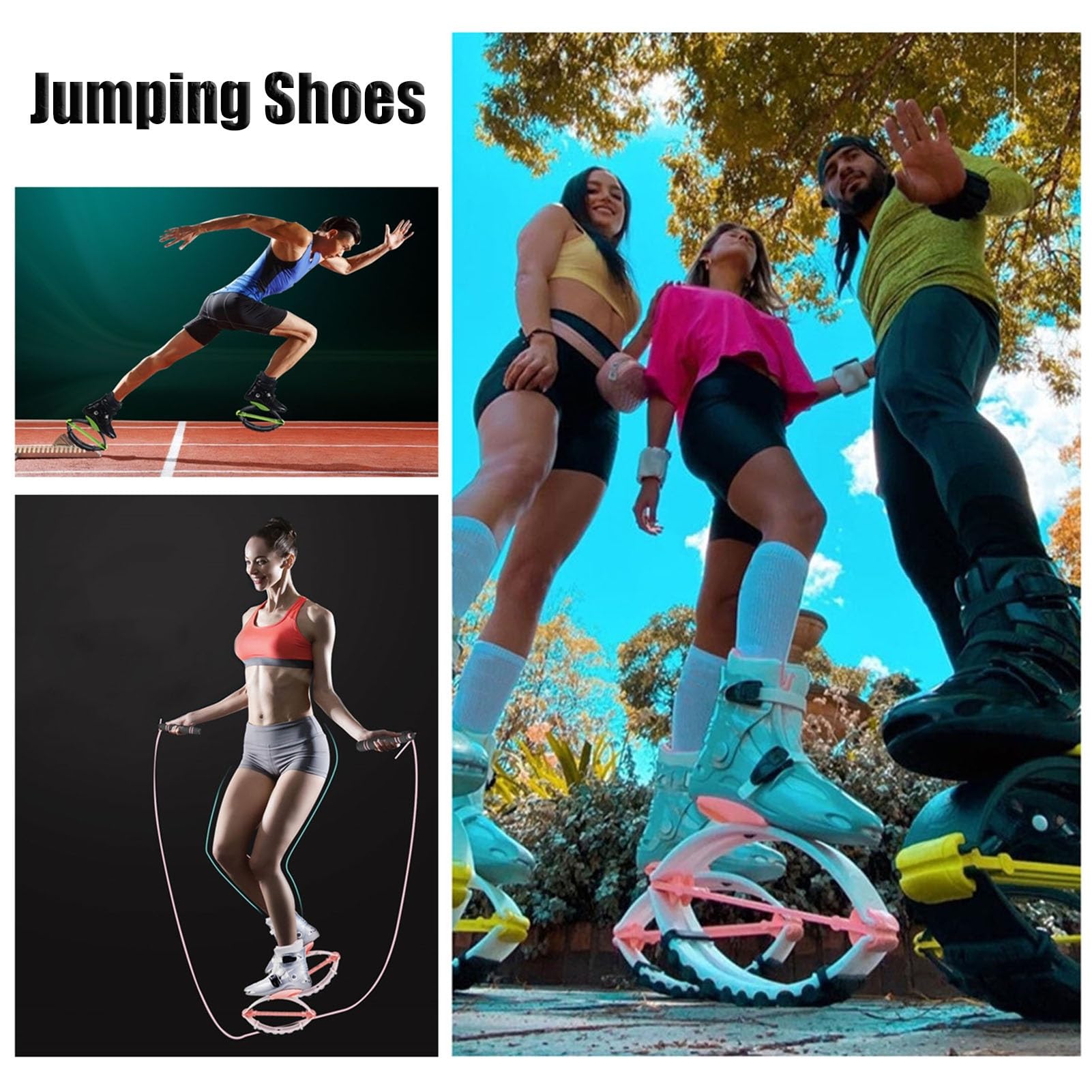 Scarpe da Salto Kangaroo Scarpe da Salto Kangaroo per Giovani, Scarpe da Allenamento Bounce Moon per Fitness e Palestra, Scarpe da Salto con Soletta