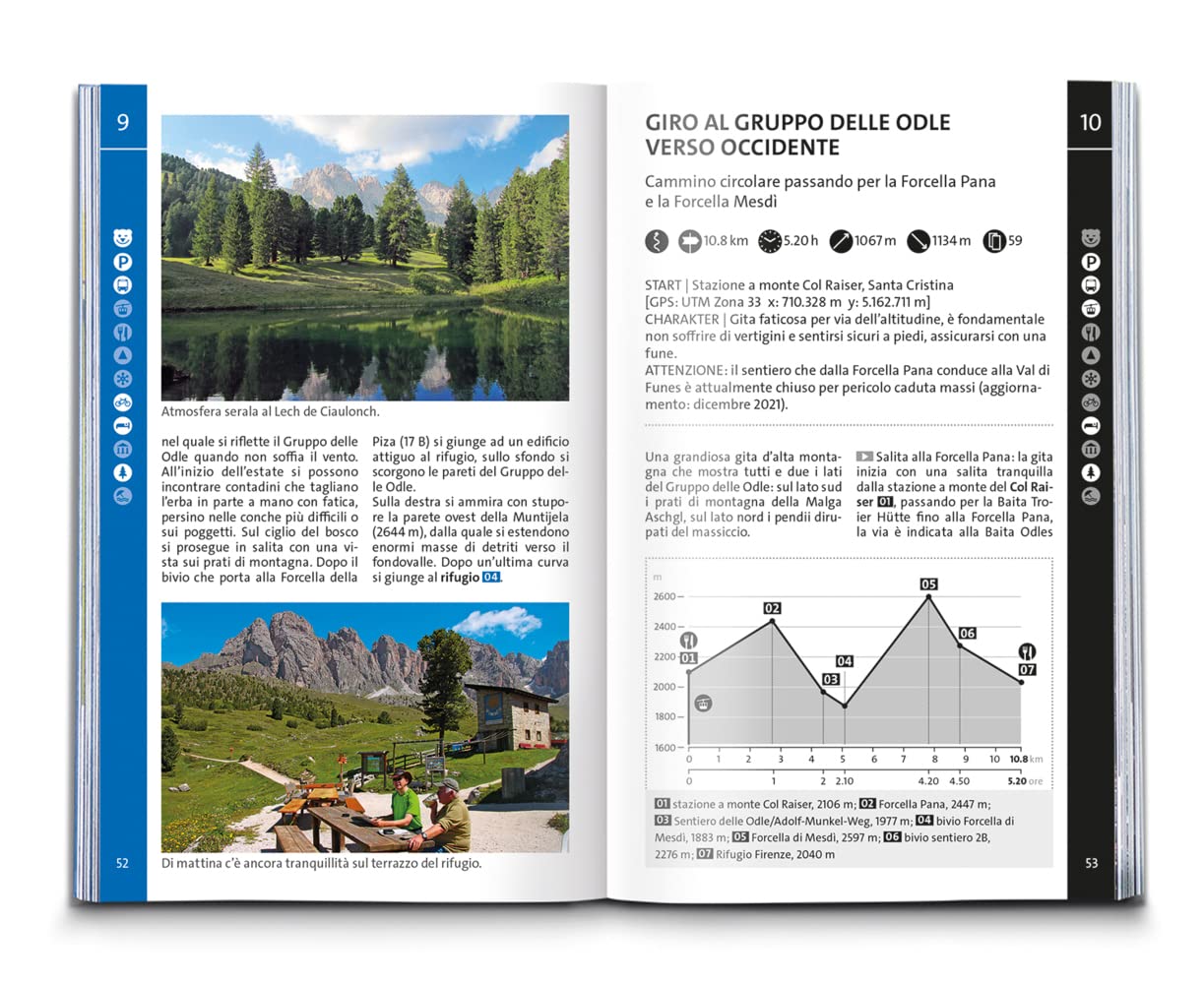 Carta escursionistica Kom 5735. Val Gardena, Val di Funes, Alpe di Siusi: cartina escursionistica, Download gratuito dei dati GPX