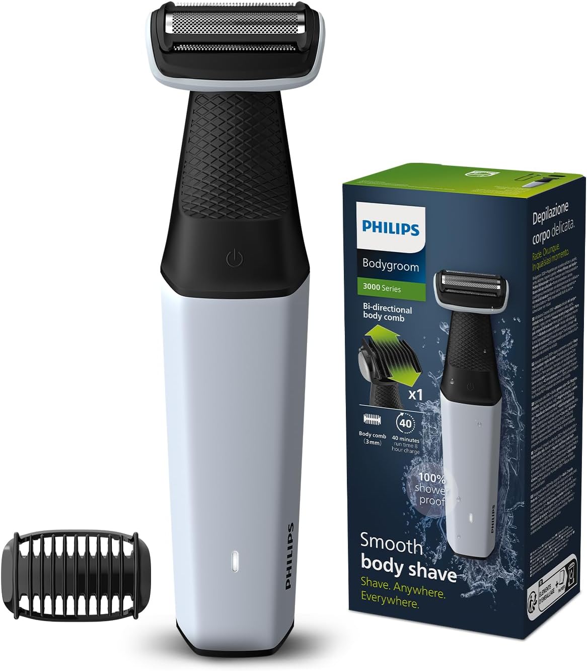 Philips Body Trimmer for Men-Clinically Tested for Sensitive SkinI Patented P...