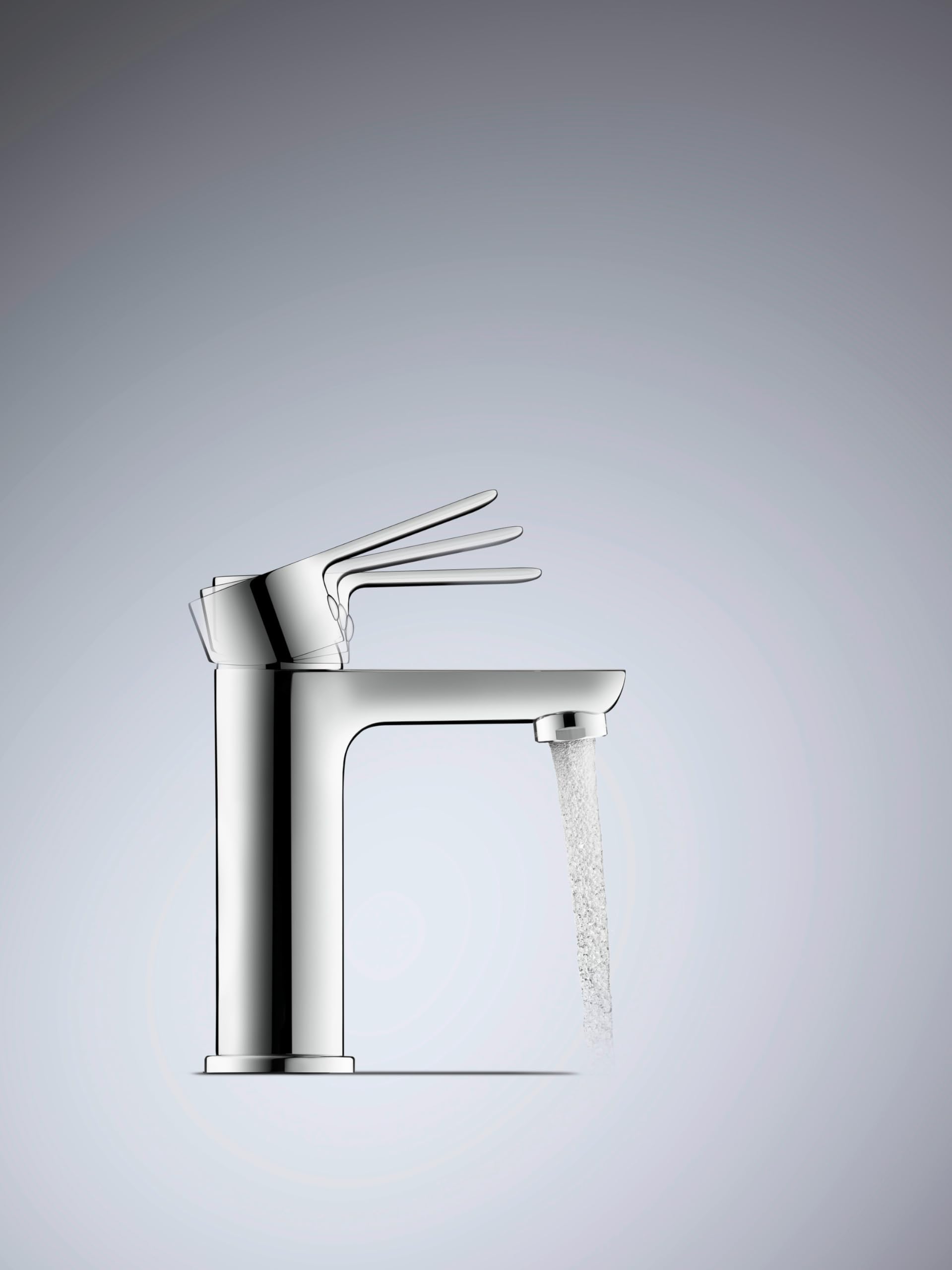 Duravit Bateria umywalkowa D-Code, rozmiar M (wysokość wylewki 167 mm), energooszczędna bateria umywalkowa (FreshStart), oszczędzający wodę kran łazienkowy (MinusFlow), z zestawem odpływowym z