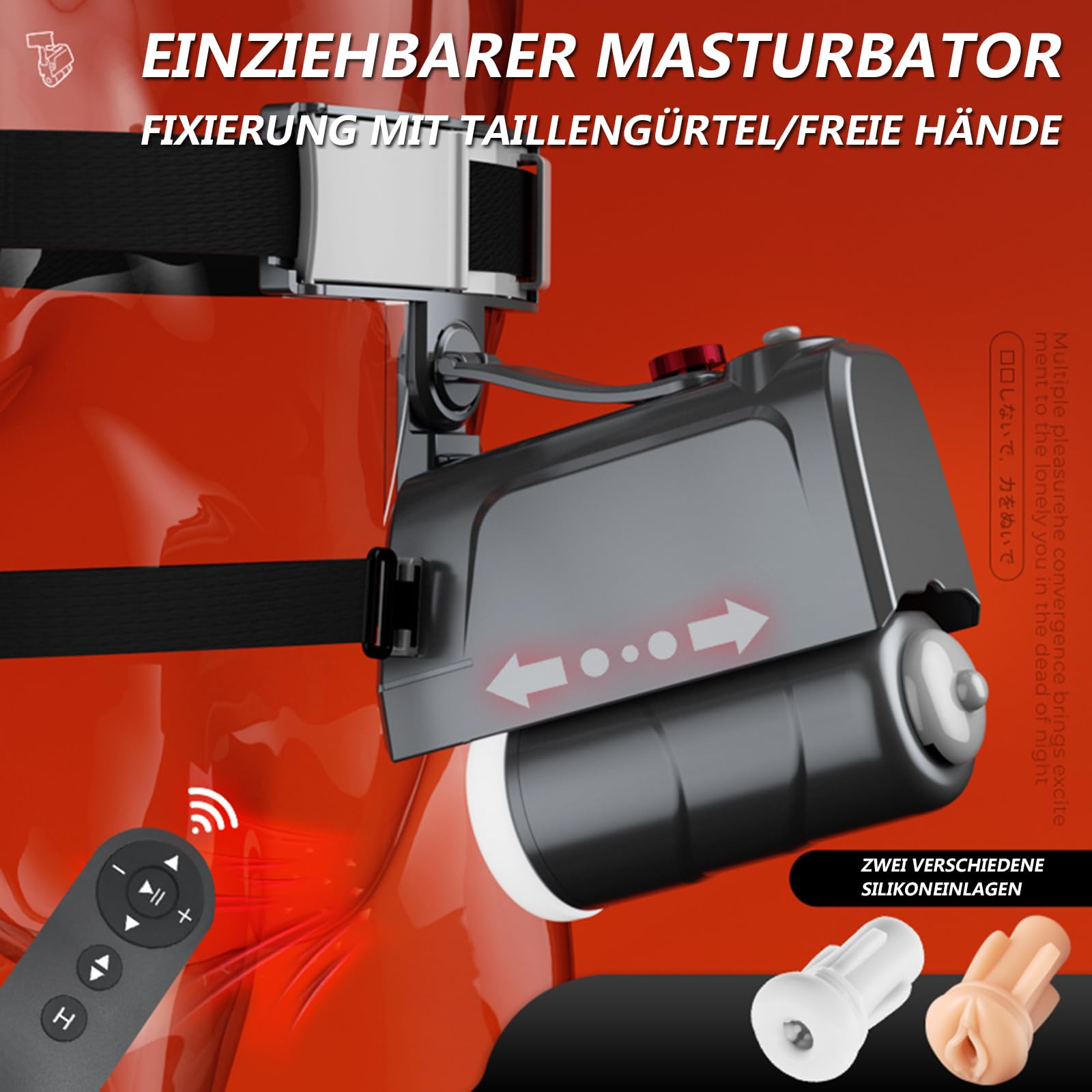 Elektrischer Masturbator Mann Handfrei Cup Mit 10 Teleskop Modi,Strap-on-Masturbatoren Für Männer Mit 2 Austauschbaren, Masturbieren Sex Toyset Für Man Sexspielzeug Sets