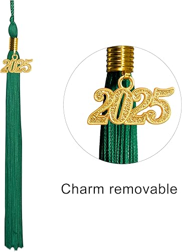 Miniatura 7 de GraduationMall Juego de borla mate para graduación 2025 para secundaria y soltero