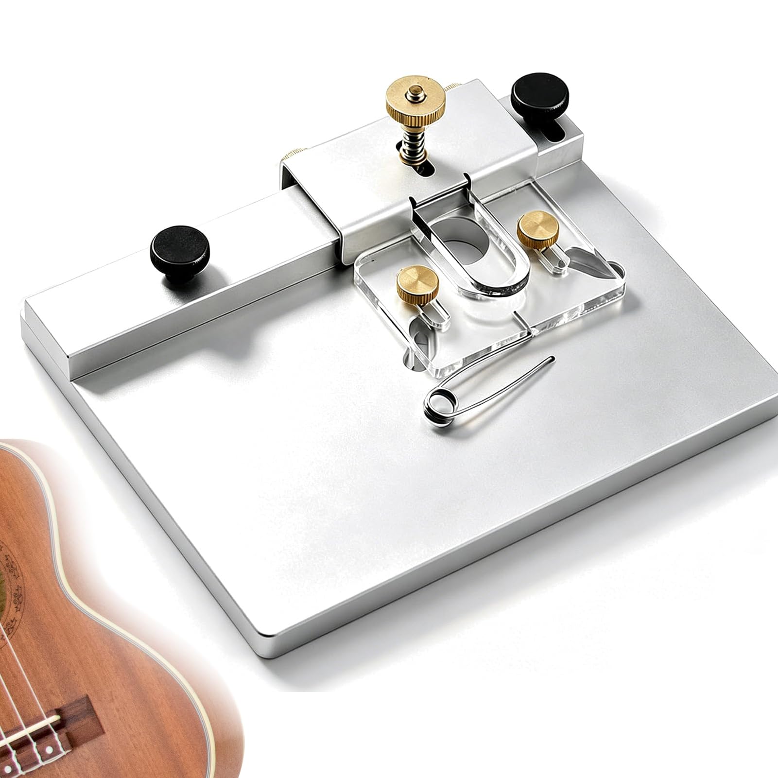 Recortador De Cantos Para Guitarra Herramienta De Fresado Multifunción Reparación Con Abrazaderas En G, Material De Aleación De Aluminio, Herramienta De Recorte De Cantos De Abs Para Construcción