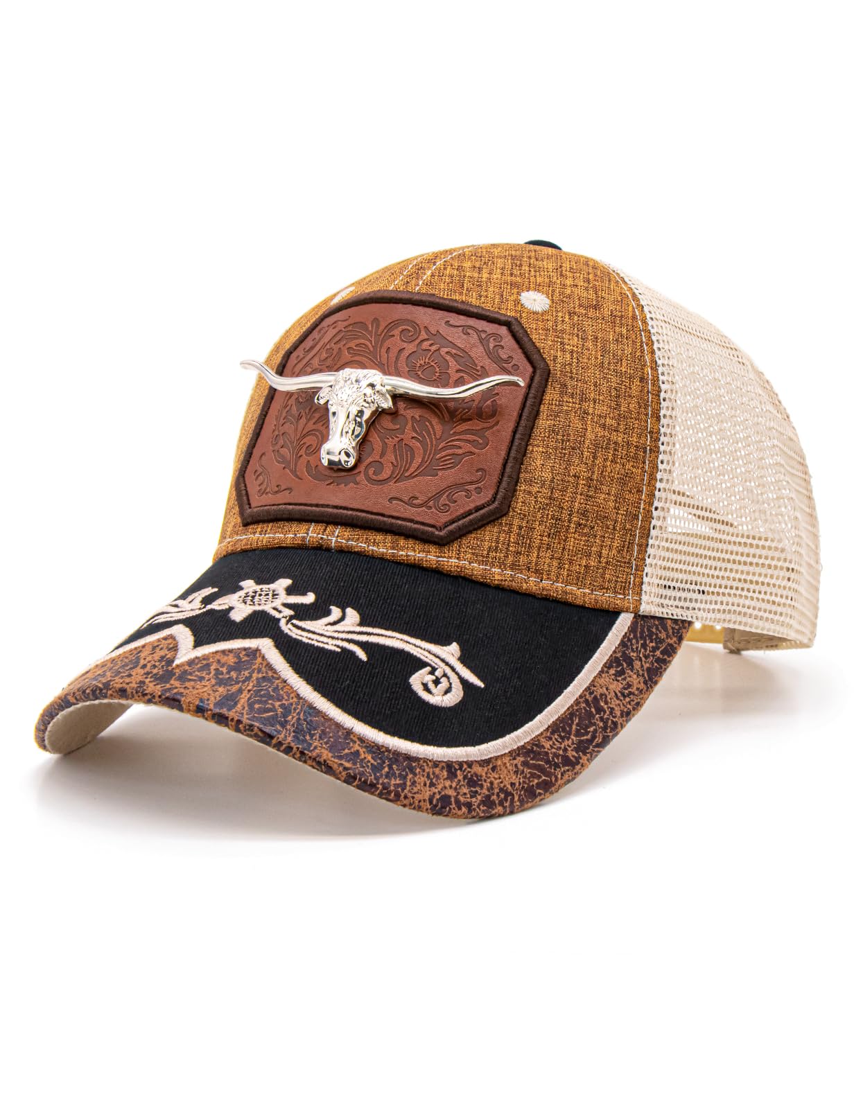 TOPACC Western Trucker Hat for Men Women Cowboy Country Hat Snapback Cap