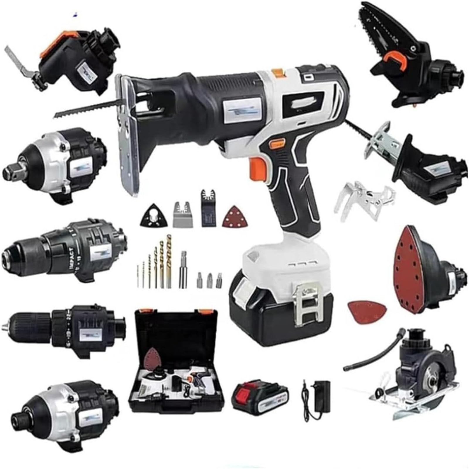 Juego de herramientas eléctricas sin cable,Herramientas eléctricas Combo Kit Bundle,Sin escobillas sin cable Combo Kit,Se utiliza para hogares y jardines
