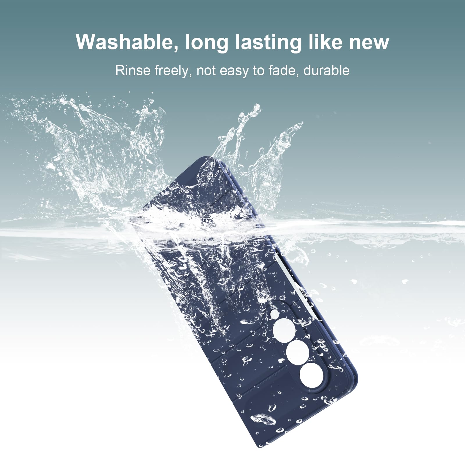 Case for Samsung Galaxy Z Fold 4, Hard PC Slim Fit Bumper Case, Anti-Scratch Shockproof Protective Phone Cover, Blue — view 7