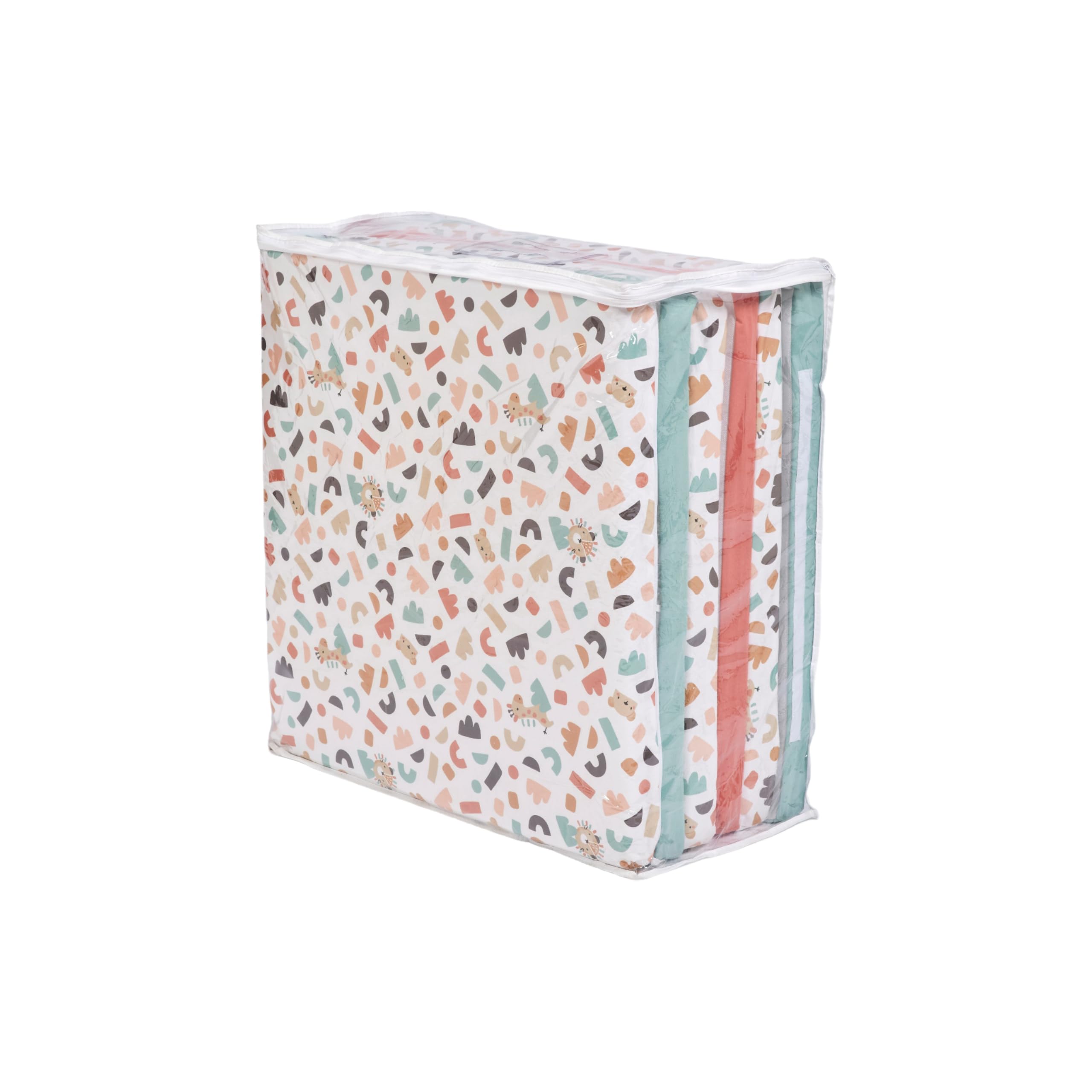 TINÉO - Maxi Tapis D'éveil - Maxi Tapis De Motricité - Maxi Tapis Bébé - Tapis de Jeu - Multifonction 5 en 1-120x180cm (Cache Coucou)