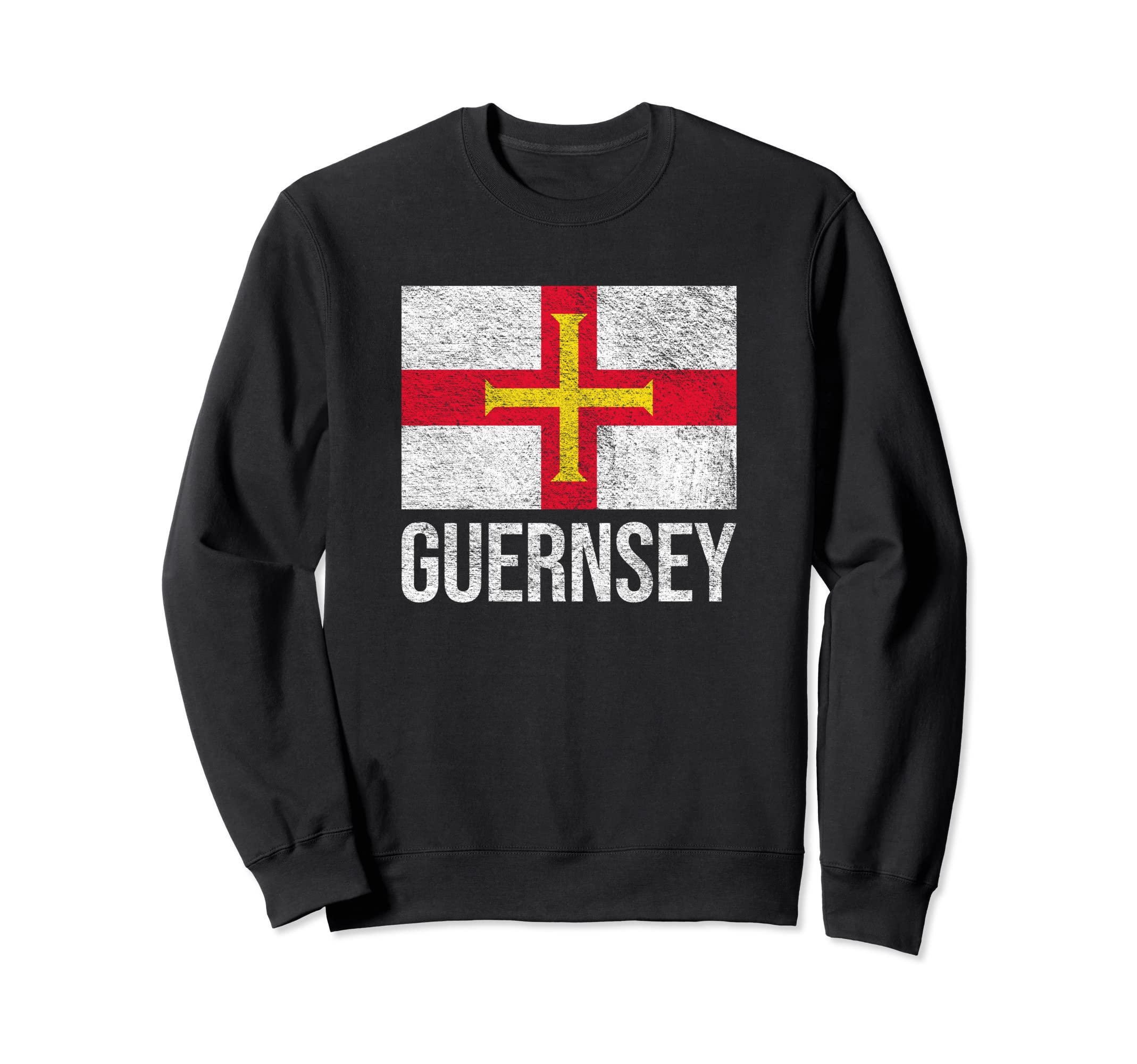 GUERNSEY FLAG COAT OF ARMS ENGLISH CHANNEL ISLANDS BAILIWICK Sweatshirt