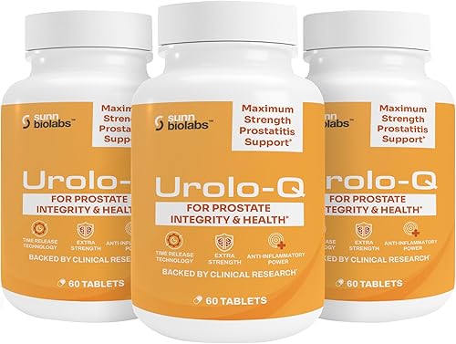 Urolo-Q Soporte de próstata extra fuerte para prostatitis crónica, CPPS Suplemento eficaz de salud de próstata de máxima fuerza para hombres Fórmula