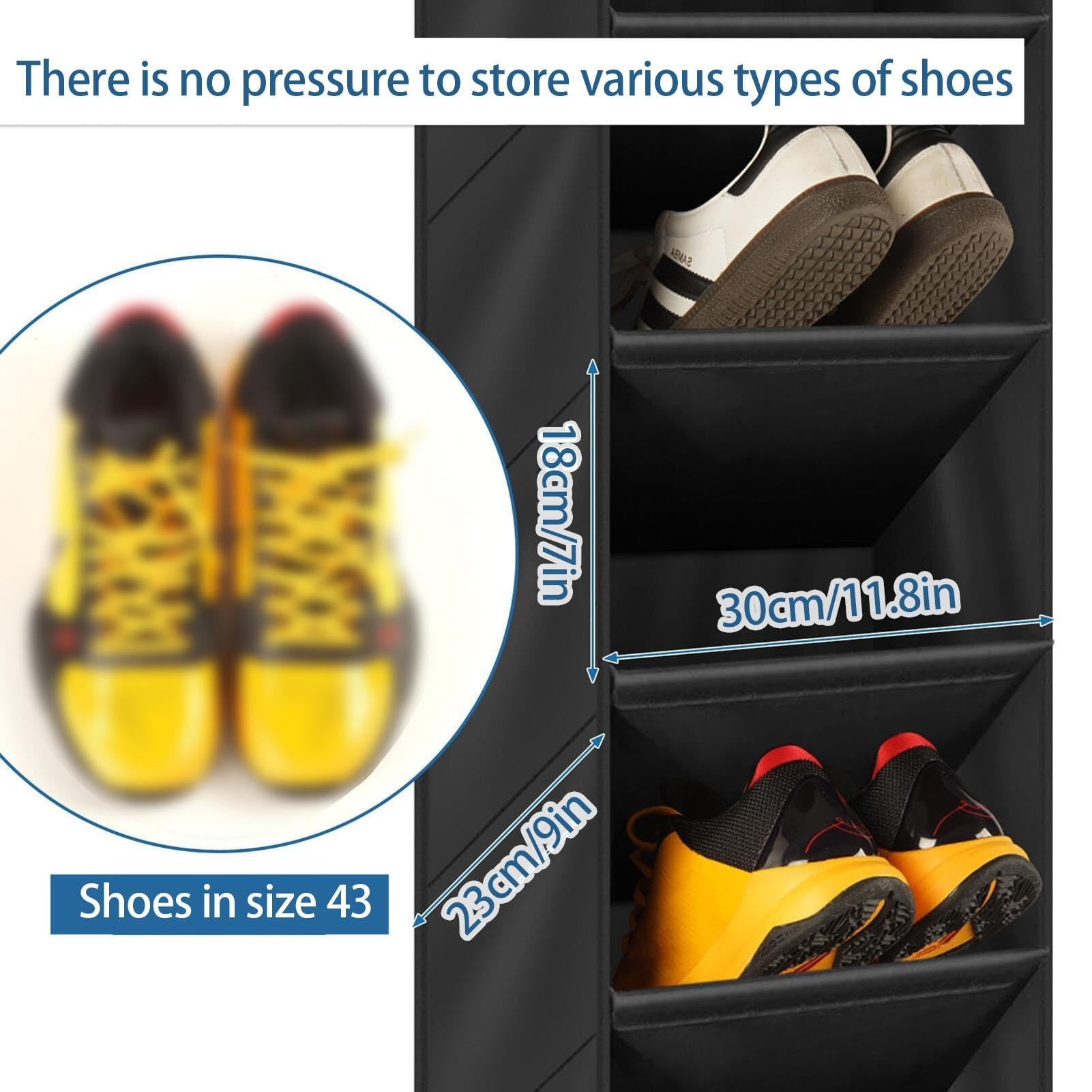 Pliable Range Chaussures Suspendu sur La Porte Placard Organiseur