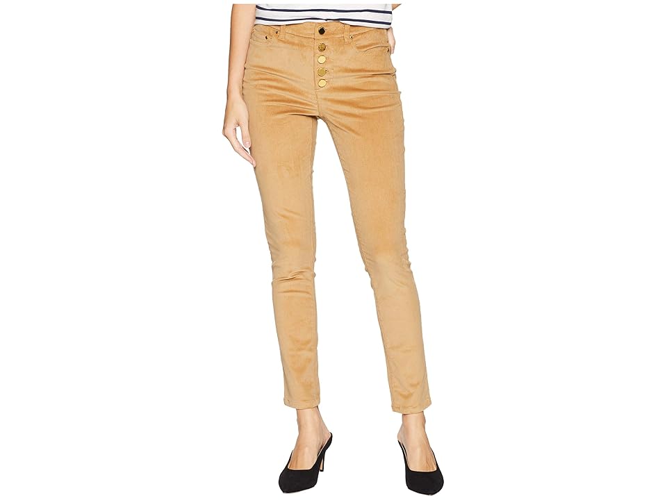 

MICHAEL Michael Kors Button Front Hardware Skinny Pants in Dark Camel (Dark Camel) Women's Jeans