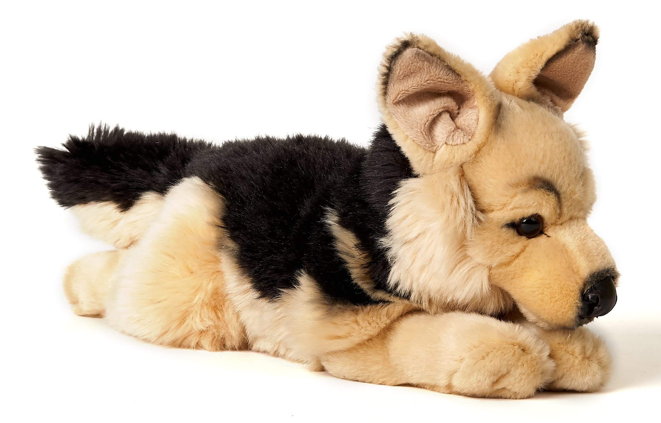Uni-Toys - Pastore tedesco, sdraiato – 45 cm (lunghezza) – cane di peluche, animale domestico – peluche