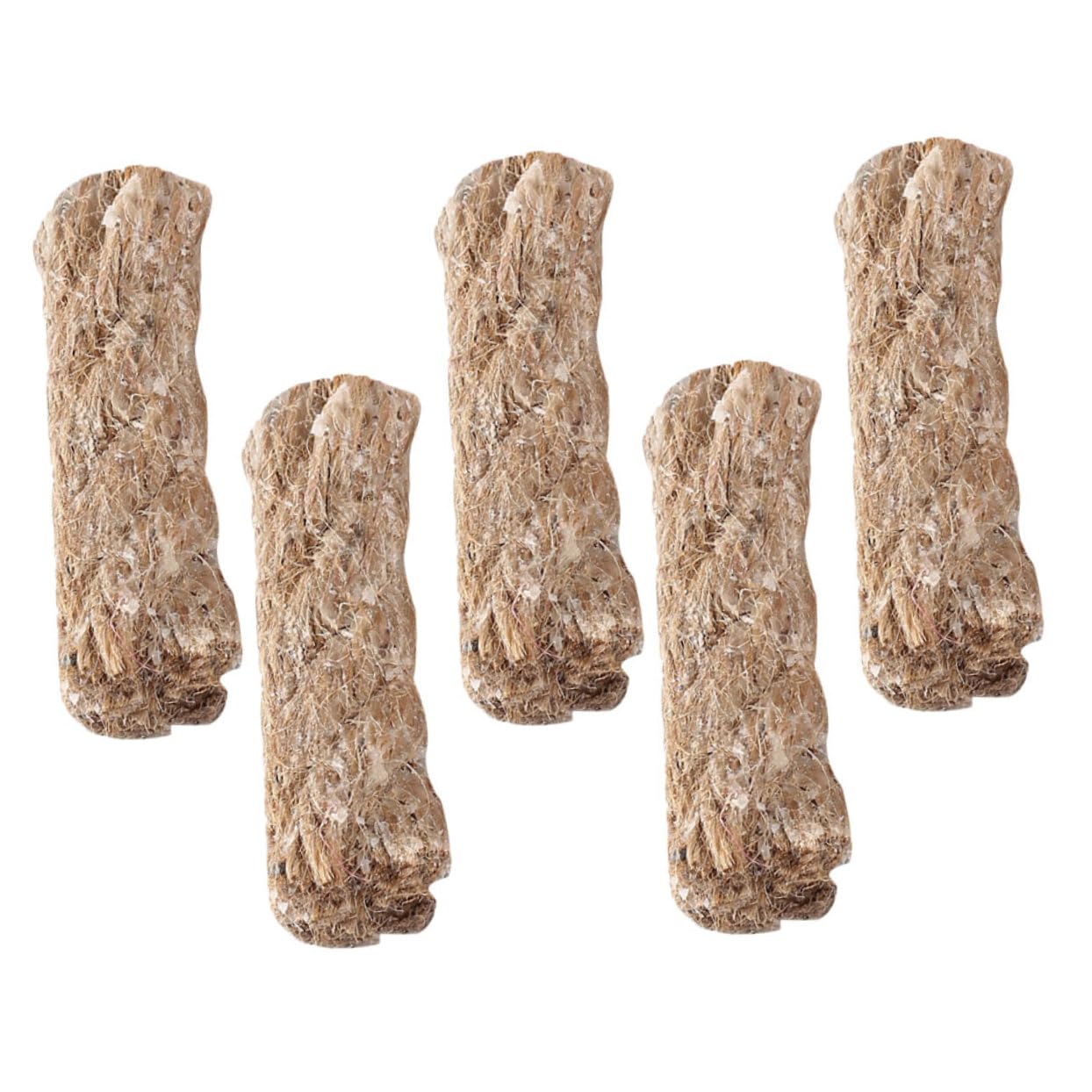 BCOATH 5pcs Jute Ropes for Camping BBQ Wick Ropes Fire Starter Lightweight Portable Easy to Use