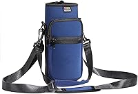 Vista 41 de Bolsa para botella de agua Nuovoware, soporte para botella de agua de 25oz/40oz/64oz, correa de mano ajustable, 2 bolsillos de neopreno, accesorios