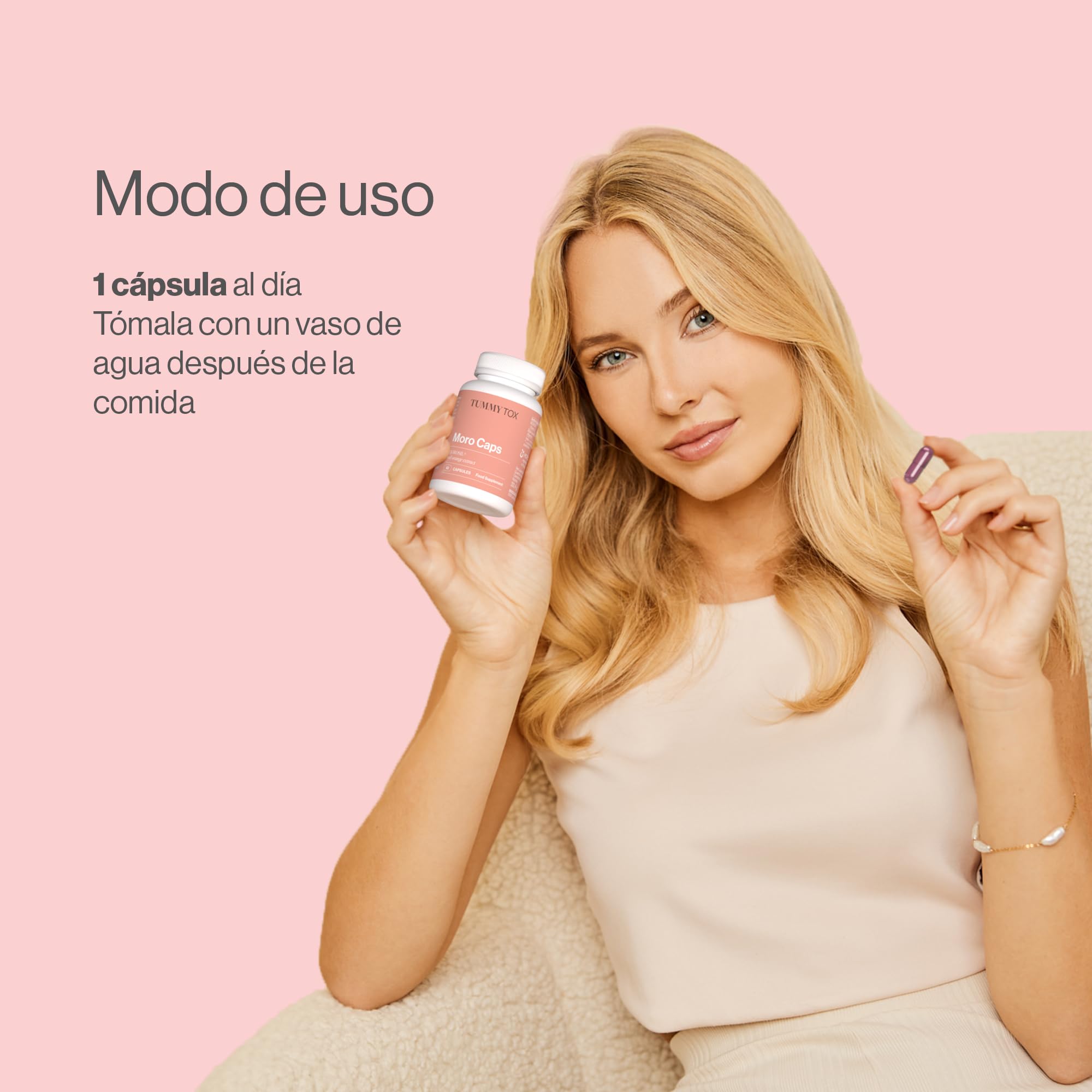 TummyTox Moro Caps, Morosil Cápsulas 400 mg con Vitamina C, 120 Cápsulas