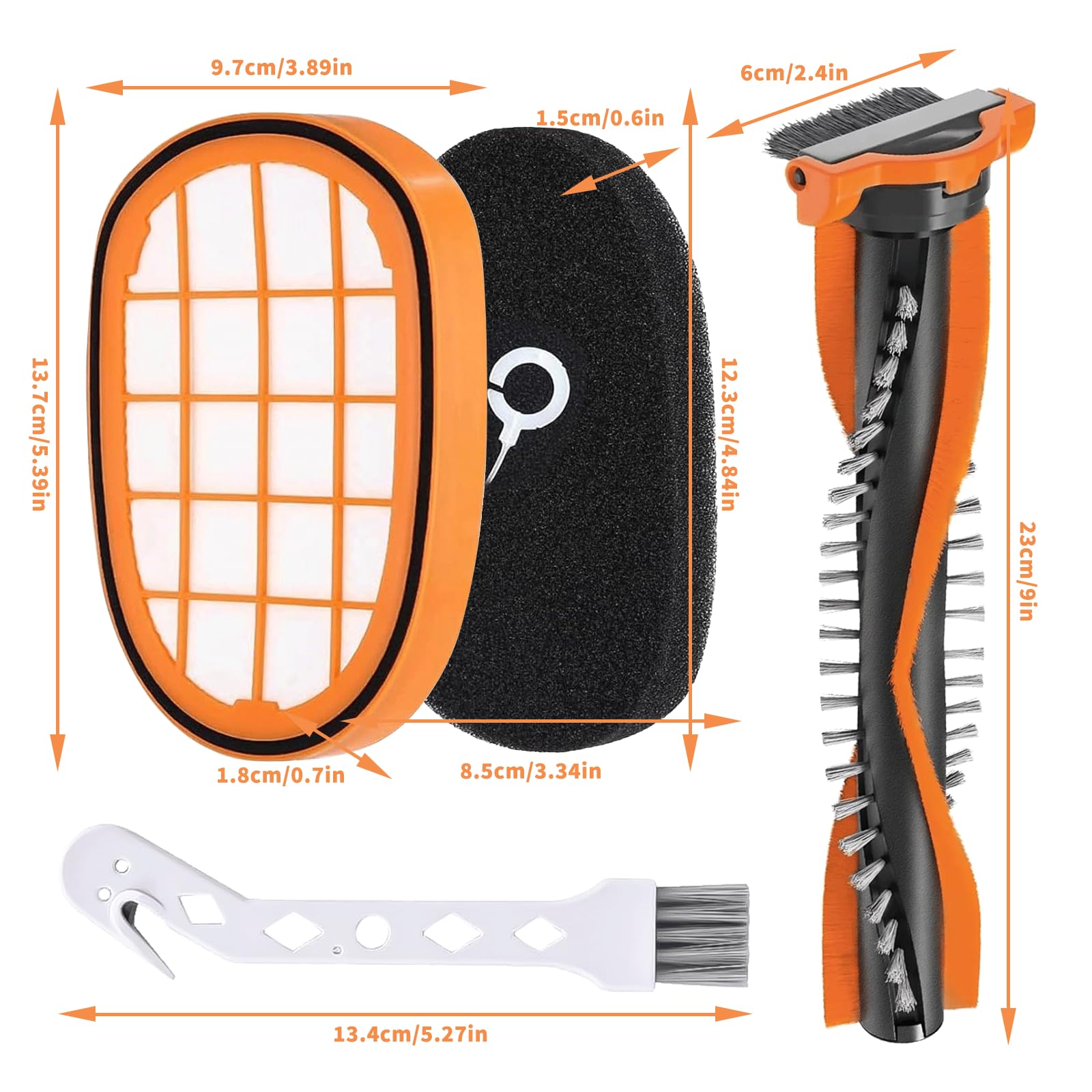 6 Pièces Filtre Aspirateur Pour Philips Speedpro Max Pièces De Rechange