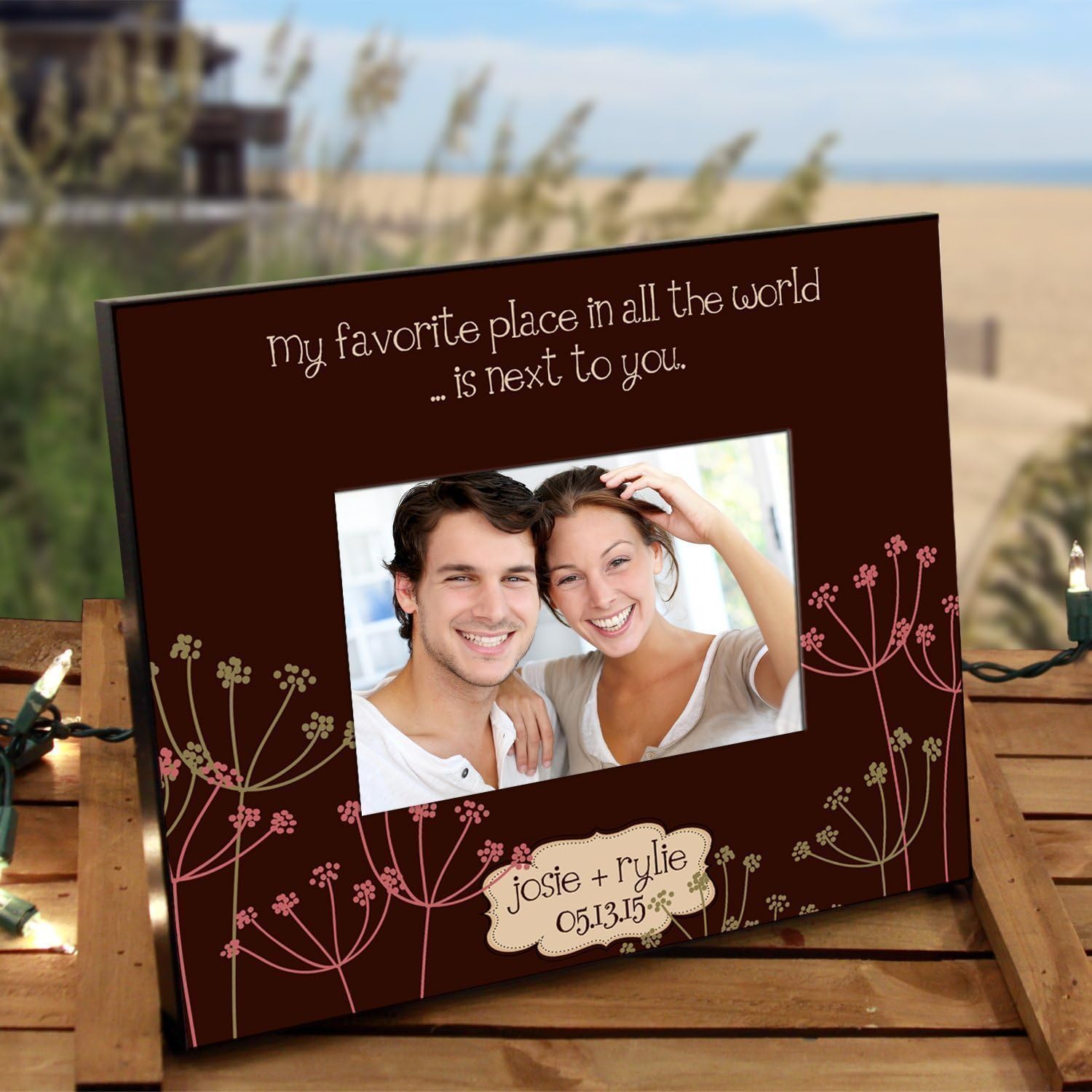 Personalized Frame for Couples :: Natural, Sweet Design