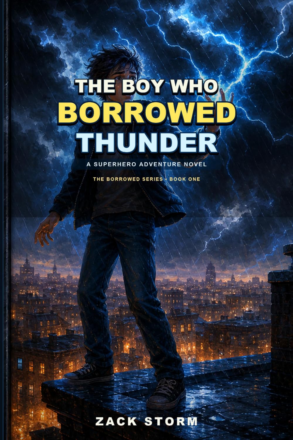 The Boy Who Borrowed Thunder: A Superhero Adventure Novel (The Borrowed Series)