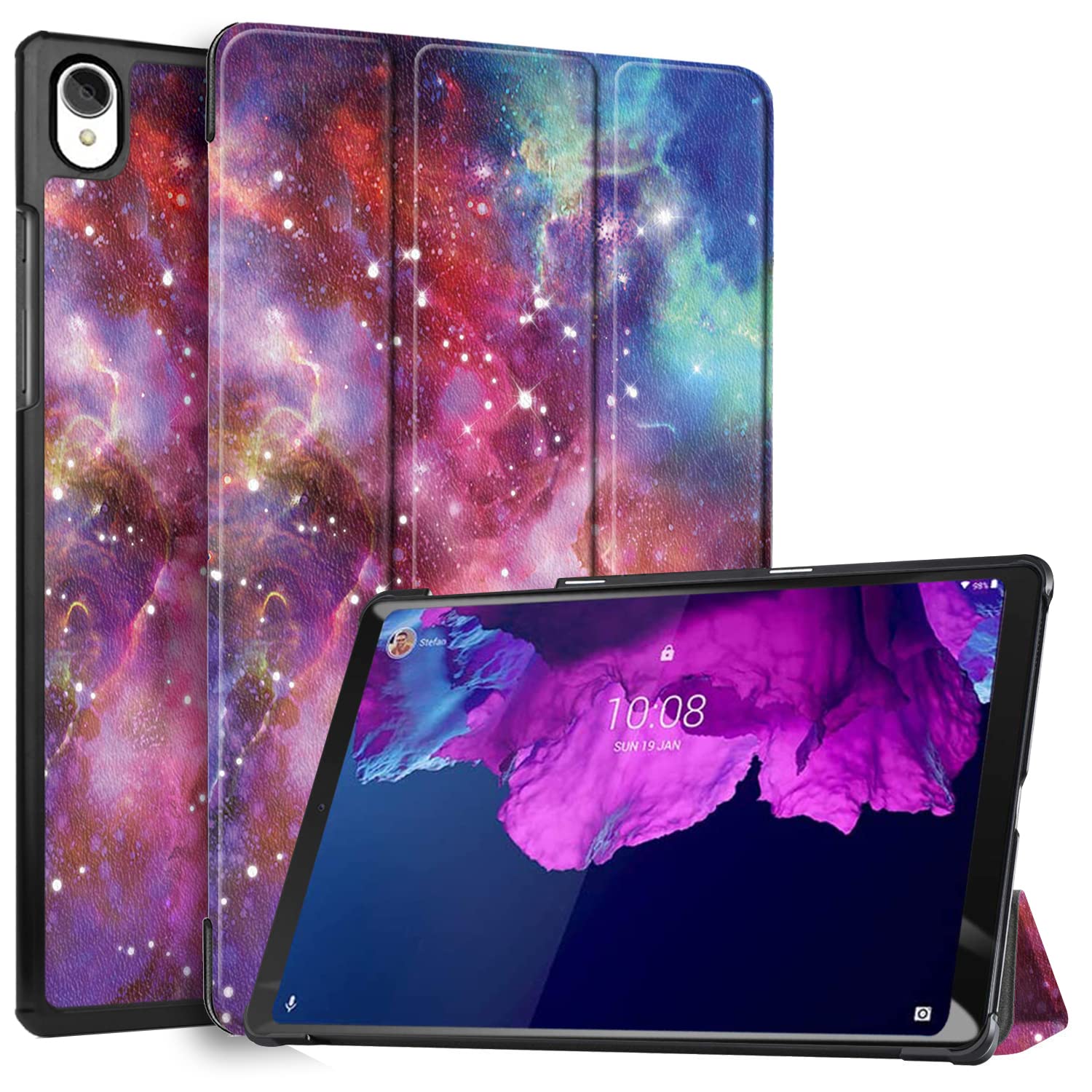 Robustrion Cover for Lenovo Tab P11 Plus Tablet Cover/Lenovo Tab P11 Tablet 11 inch Trifold Flip Stand Case Cover [TB-J606F / J606X / J607F] - Galaxy (B09V7F7GSJ) Amazon Price History, Amazon Price Tracker