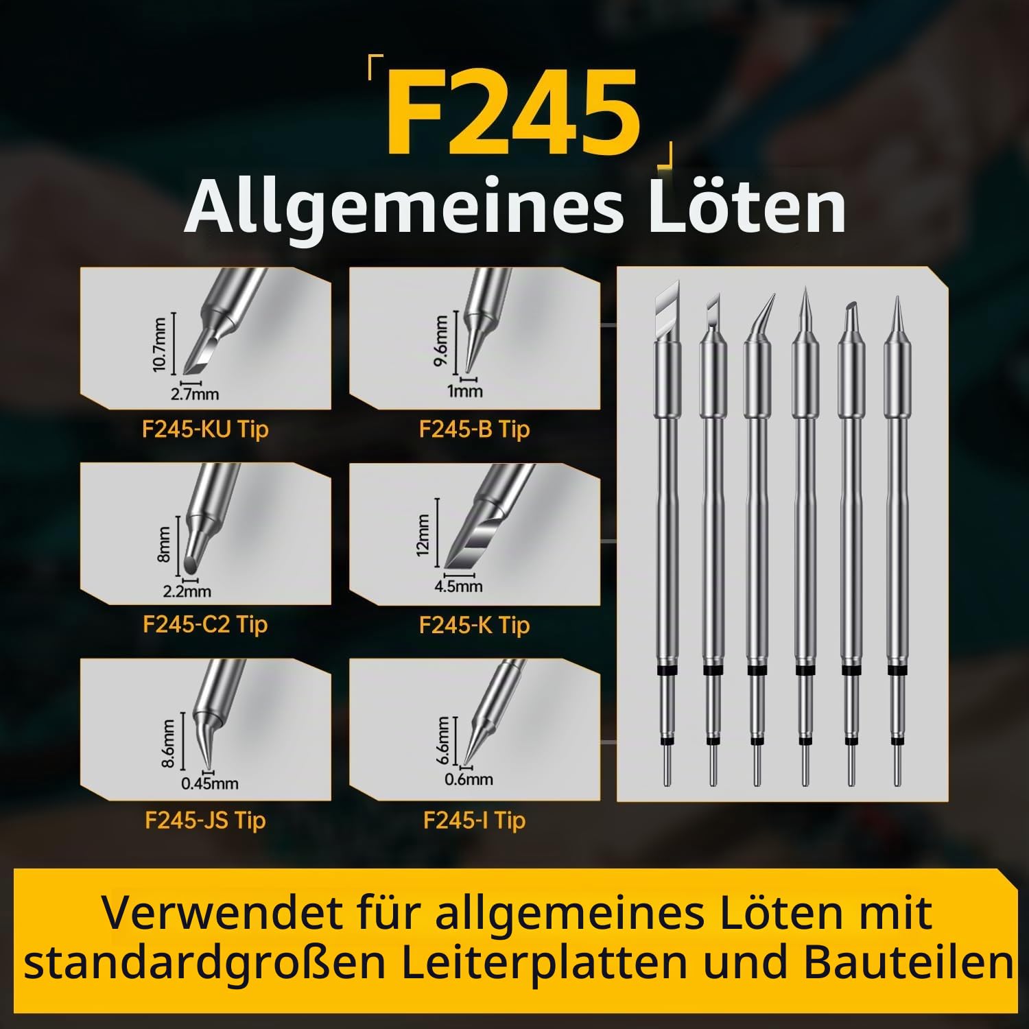 FNIRSI DWS-200 200W Digitale Lötstation Set mit 9 Lötspitzen (F210*3 & F245*6) sowie 2 Lötspitzenhaltern, Temperaturanzeige & Temperaturkurvenmodus, 3 Temperaturspeichermodi, 2,8-Zoll-TFT-HD-Display.