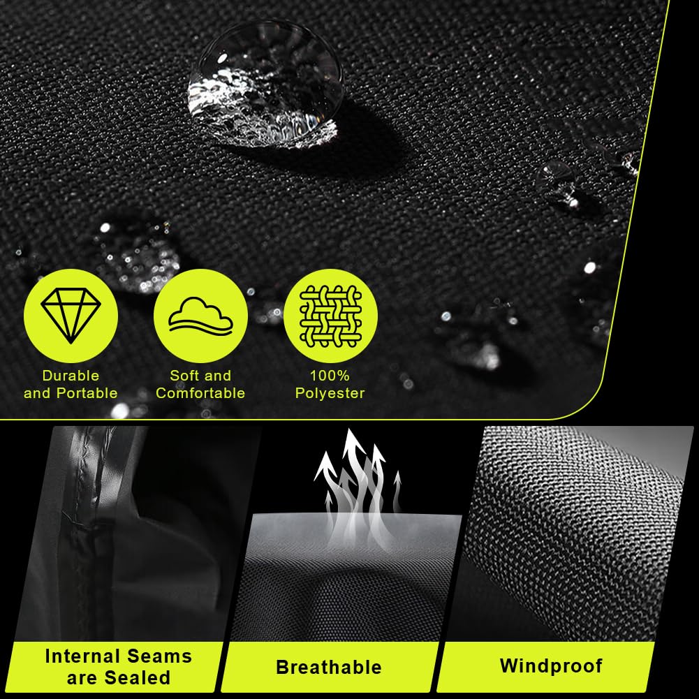 flintronic Pantalons Extérieurs Imperméables, Pantalons de Pluie Imperméables, Pantalon de Pluie Imperméable et Respirant pour Homme