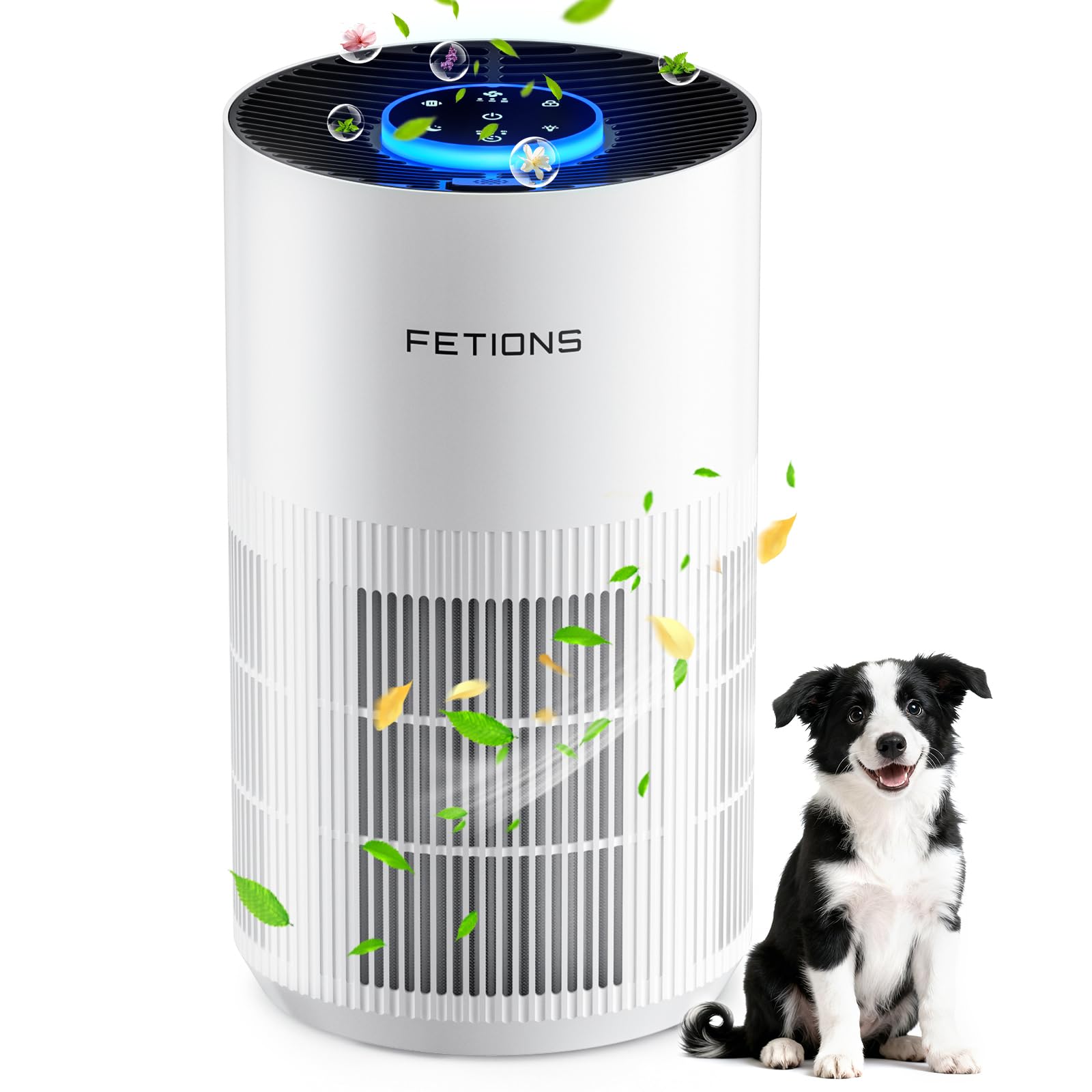 Purificadores de aire para el hogar de hasta 300 pies cuadrados, purificadores de aire pequeños para dormitorio, purificador de aire HEPA H14 con modo de espera, 3 velocidades, temporizador, función