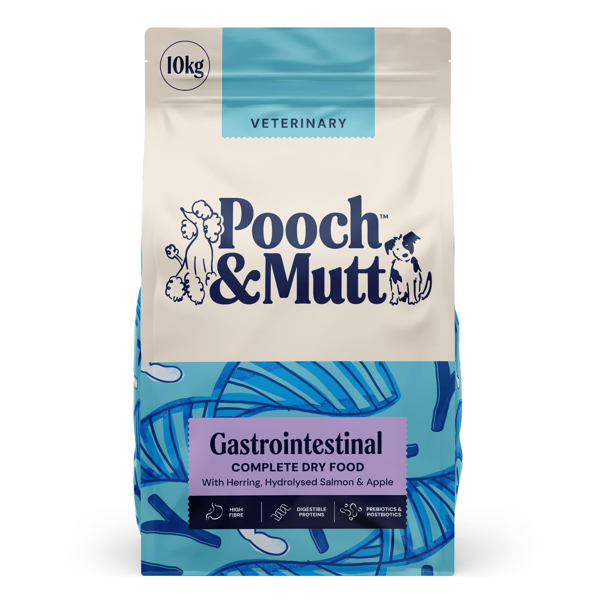 Pooch & Mutt – Gastrointestinal Veterinary Diet Dog Food, Grain Free Complete Dry Dog Food, to Help Acute Intestinal Absorptive Disorders, 10kg (packaging may vary)