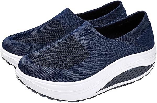 Black Walking Shoes Women Casual Mesh Breathable Sneakers Lightweight Sports Hiking Shoe Slip on Jogging Workout Sneaker Footwear