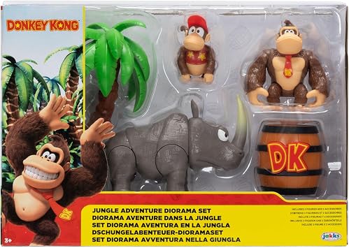 Donkey Kong Jungle Adventure Diorama & 6.25cm Action Figures