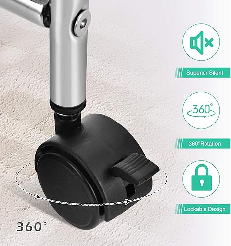 Miniatura 5 de SILKYDRY Carrito de almacenamiento rodante con 10 cajones, versátil carrito utilitario con ruedas para herramientas de papel, álbum de recortes,