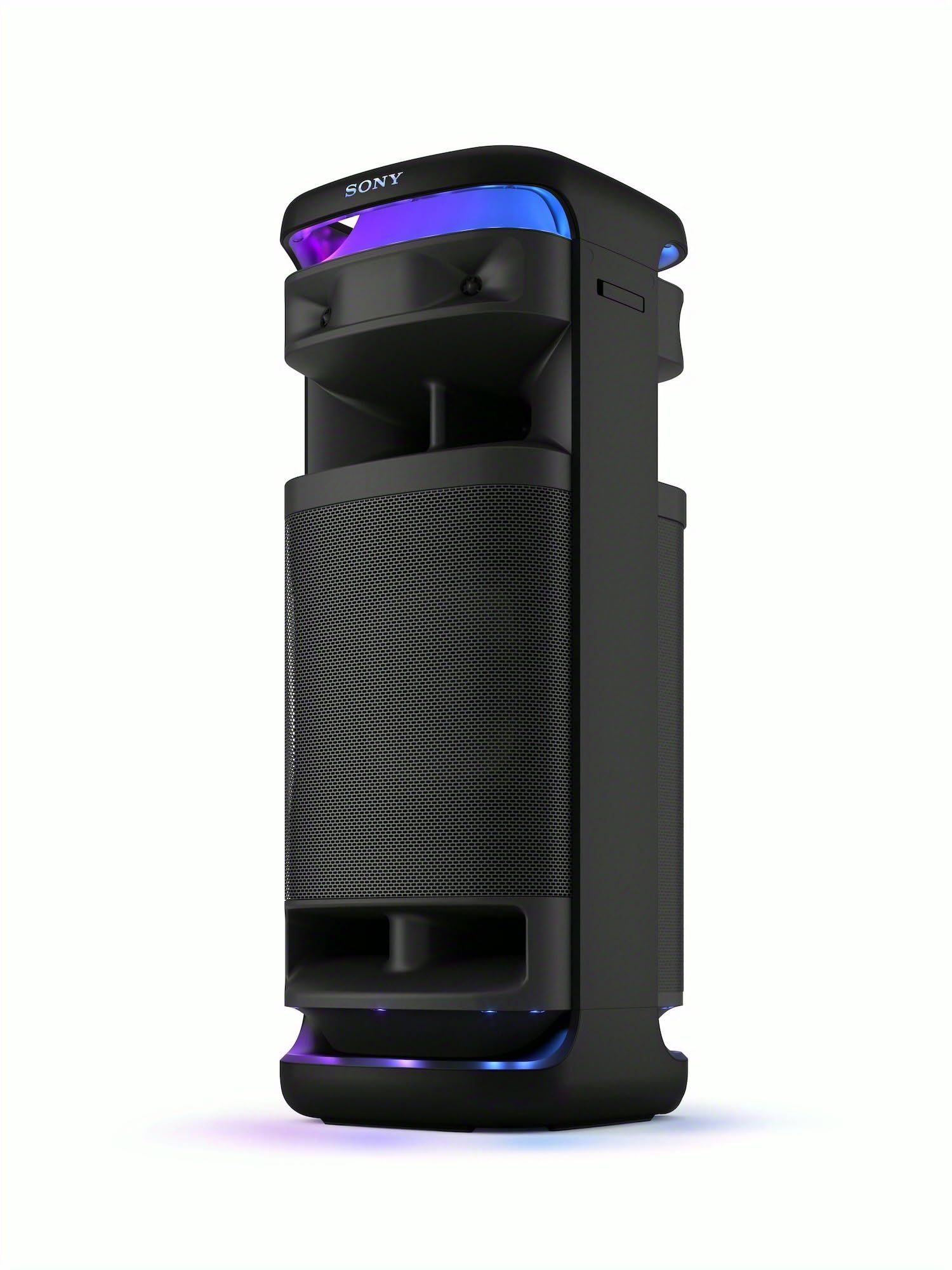 ULT TOWER 10 - Ultimate Bluetooth Party Speaker with ULT POWER SOUND, Ultimate Deep BASS, X-Balanced Speakers, 360 LED Lighting, Party Features, Wireless Mic, Portable, Castor Wheels - Black
