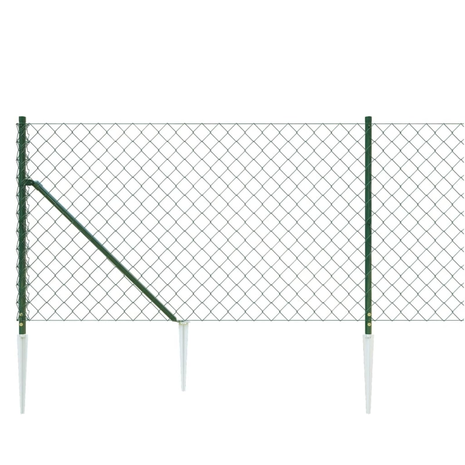 ShGaxin Cerca de Alambre con Pinchos de Anclaje Verde 1,1x25 m, Malla Metalica, Malla Alambre, Alambre para Conejos, Vallas De Obra, Mallas para Gallinero, Malla Fina De Malla De Alambre 153930